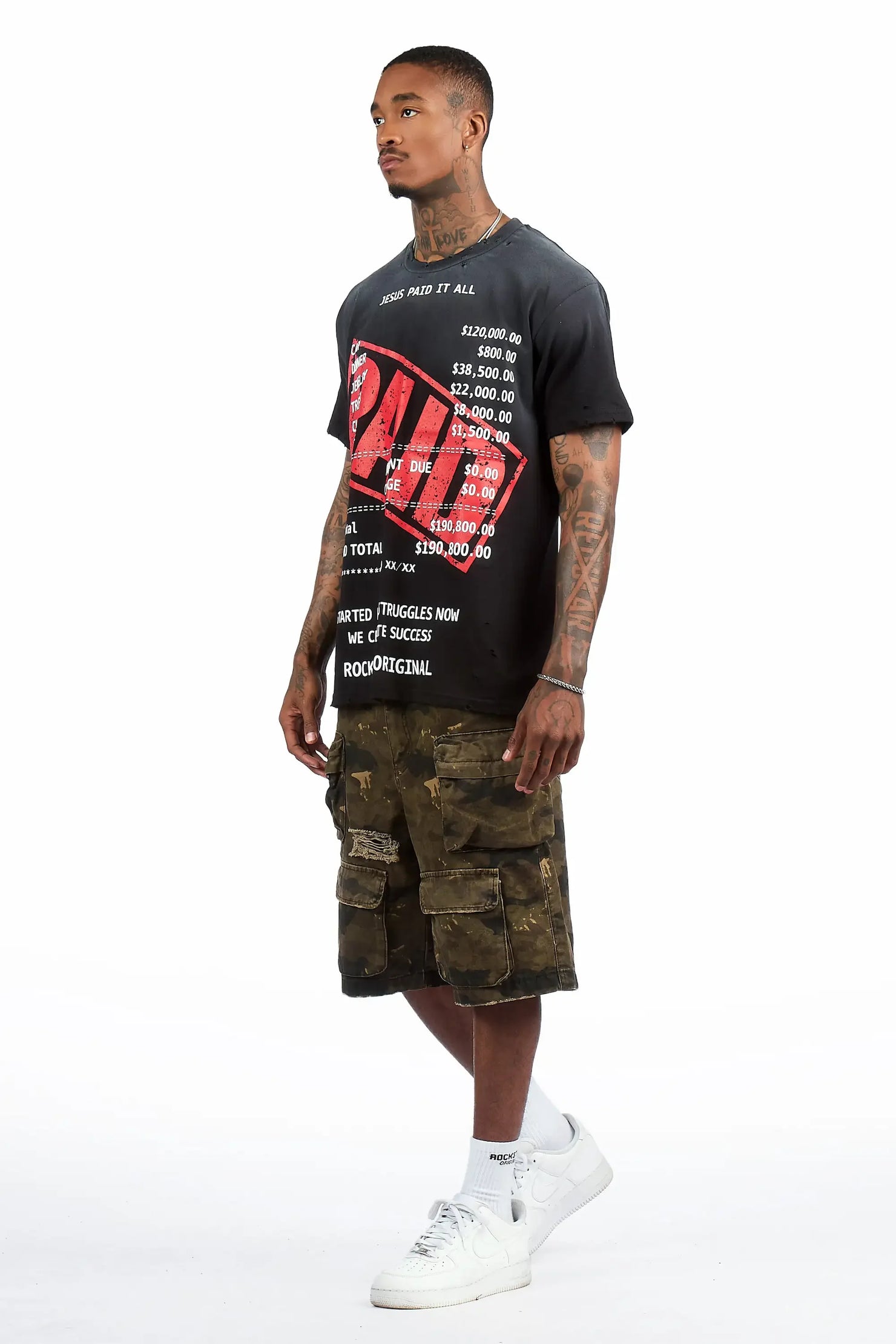 Savion Camo Denim Short