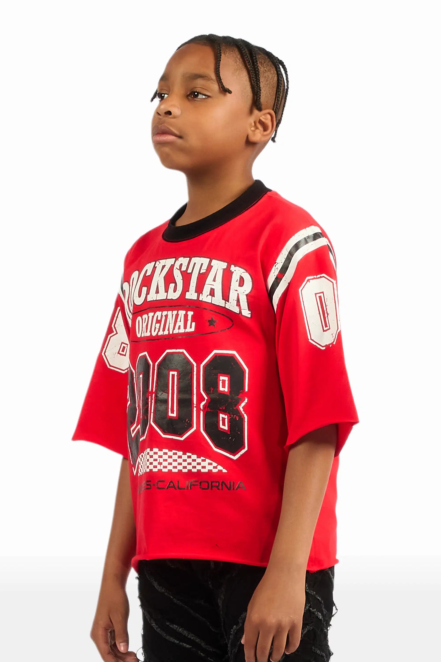Boys Jaren Red Jersey Tee