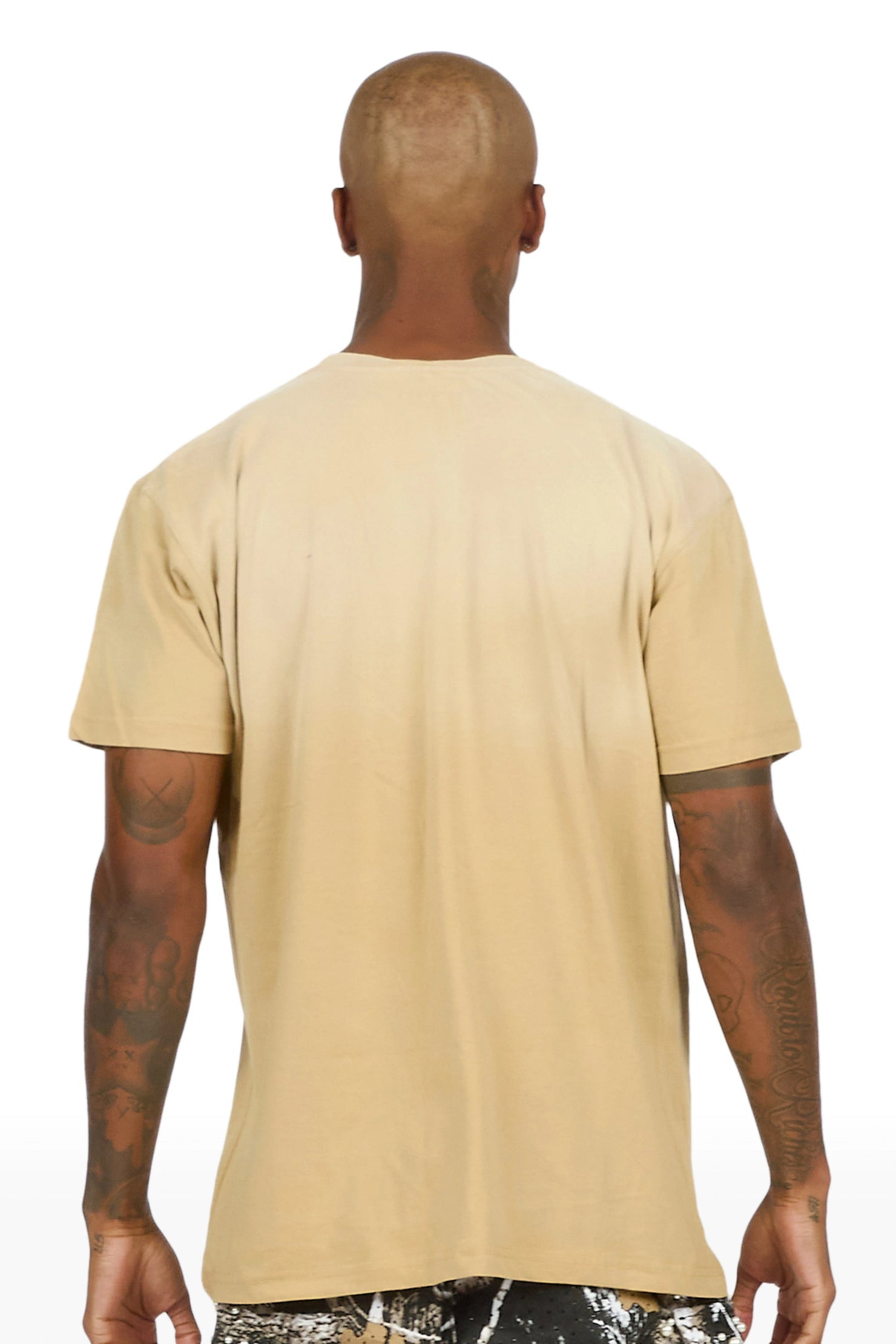 Madhur Beige Oversized Graphic T-Shirt