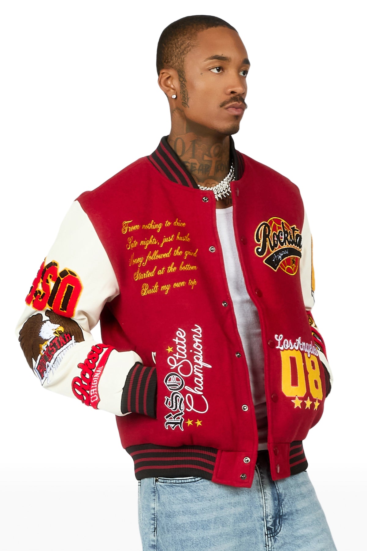 Griffith Red Varsity Jacket