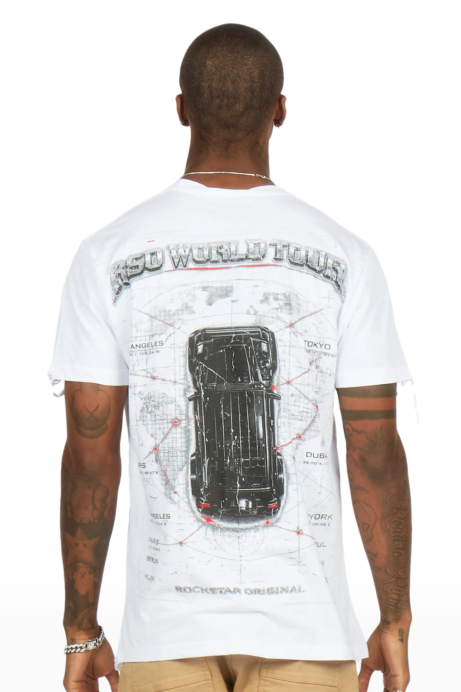 Mazon White Oversized Graphic T-Shirt