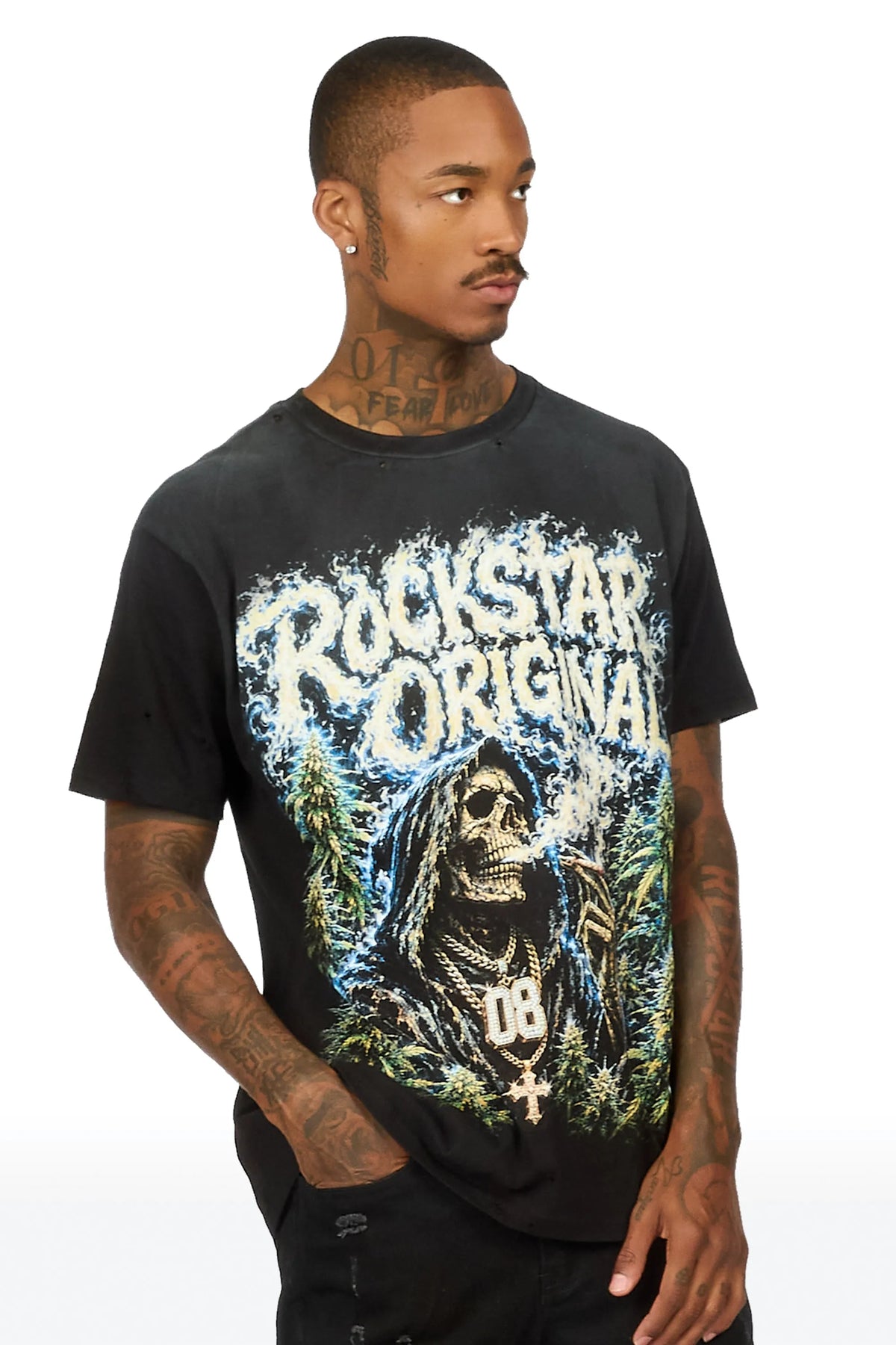 Madden Black Oversized Graphic T-Shirt