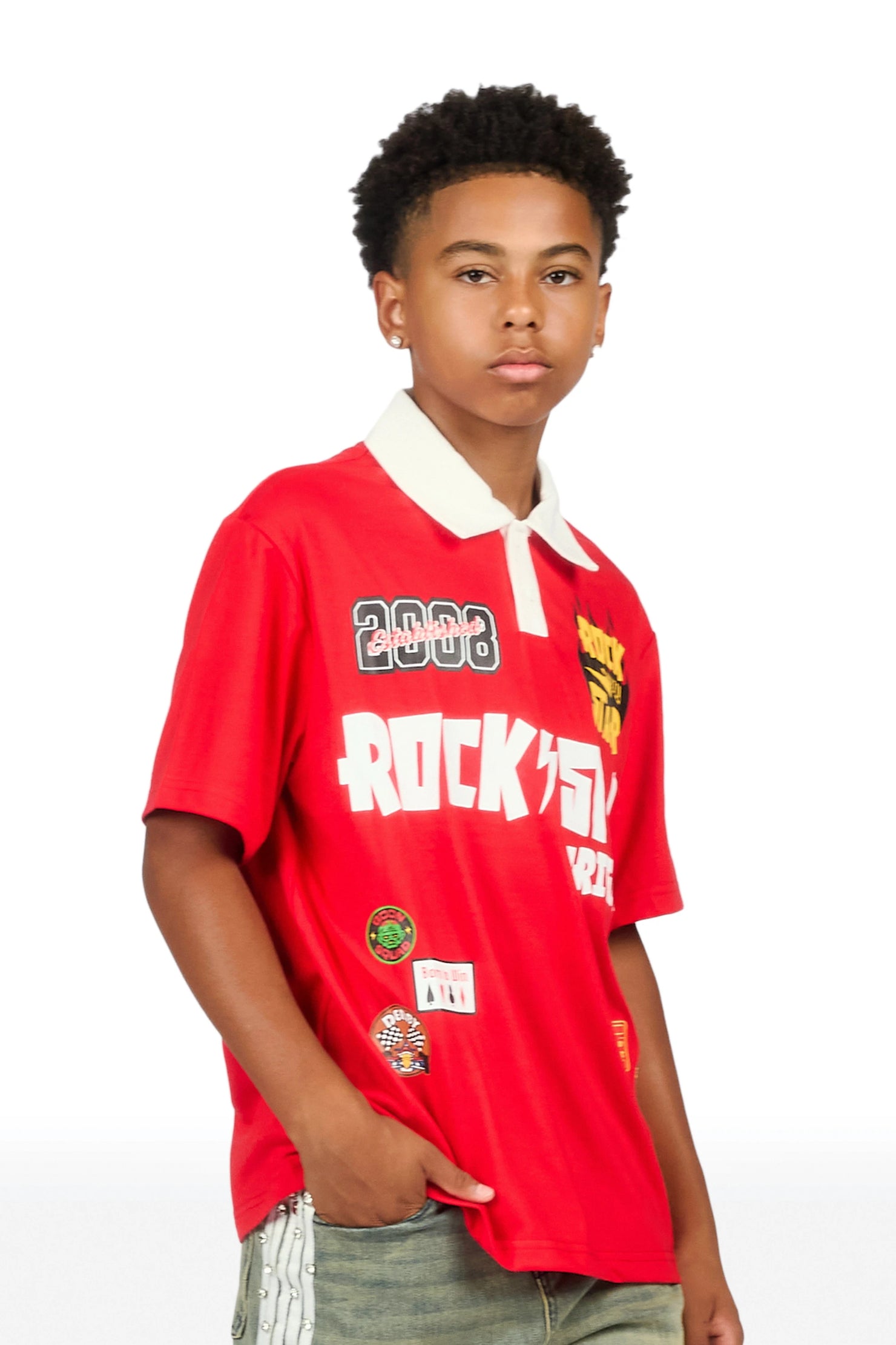 Boys Jimy Red Polo
