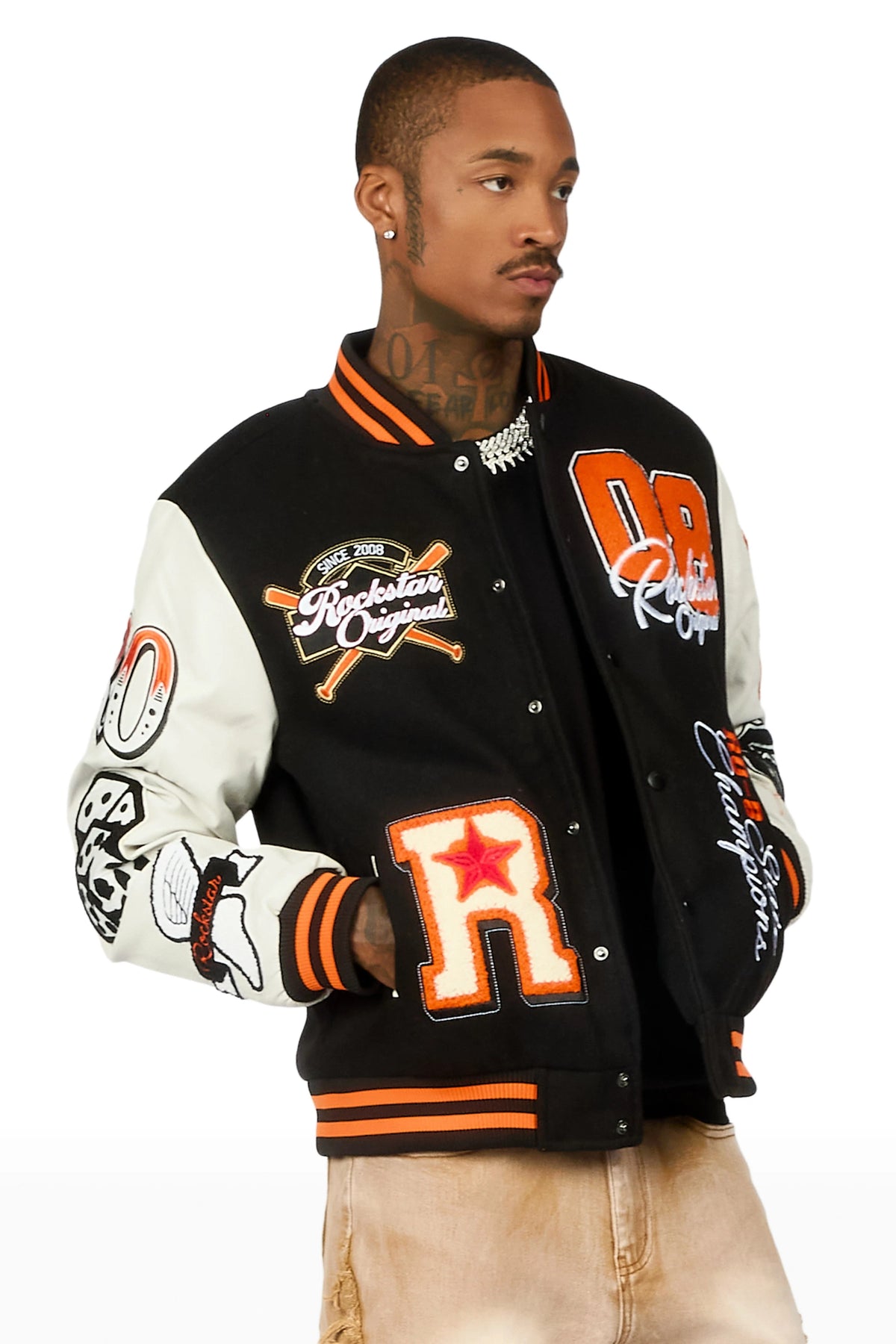 Forbidden Black Varsity Jacket