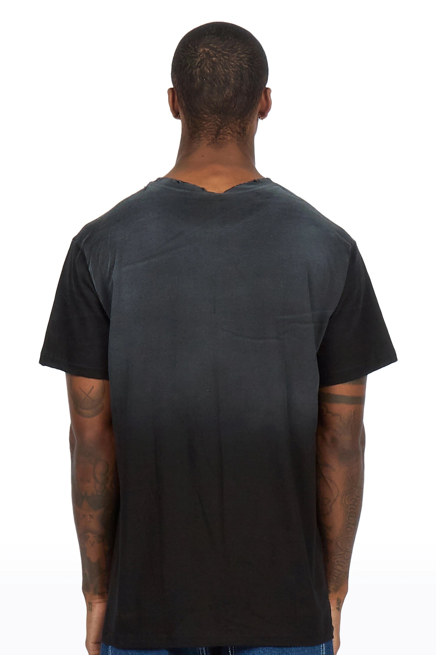 Demetrice Black Oversized Graphic T-Shirt