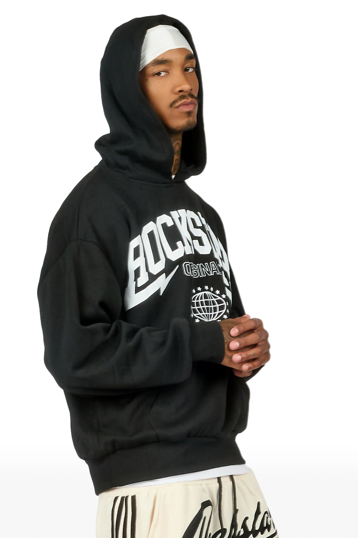 Stori Black/White Graphic Hoodie