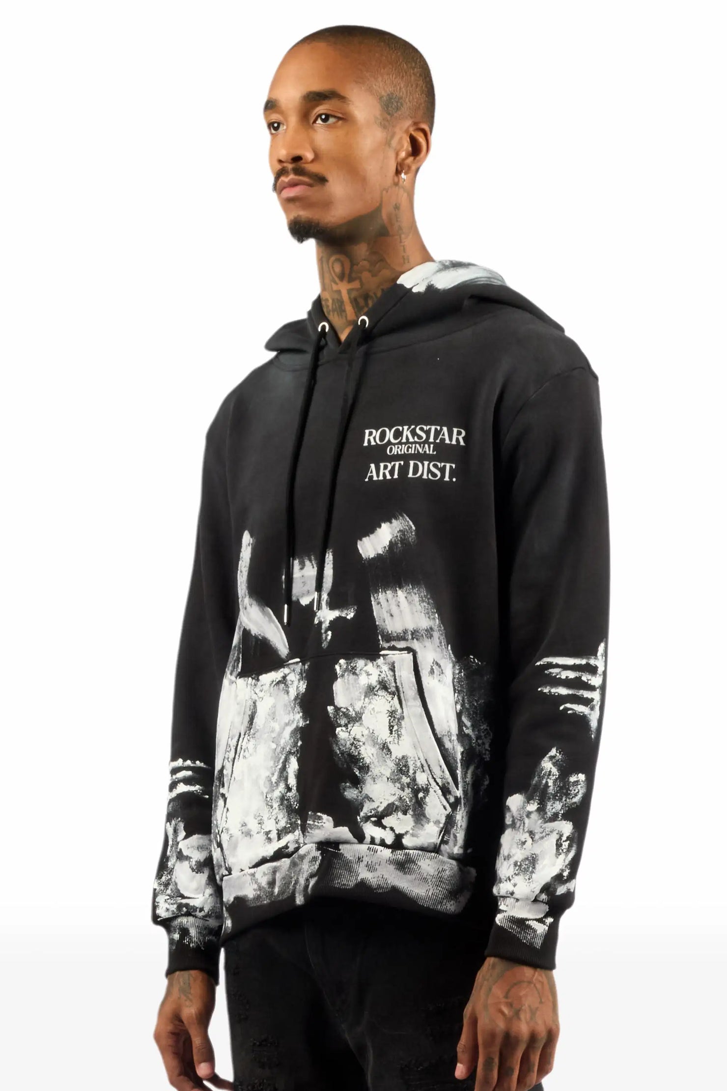 Filip Black Graphic Hoodie