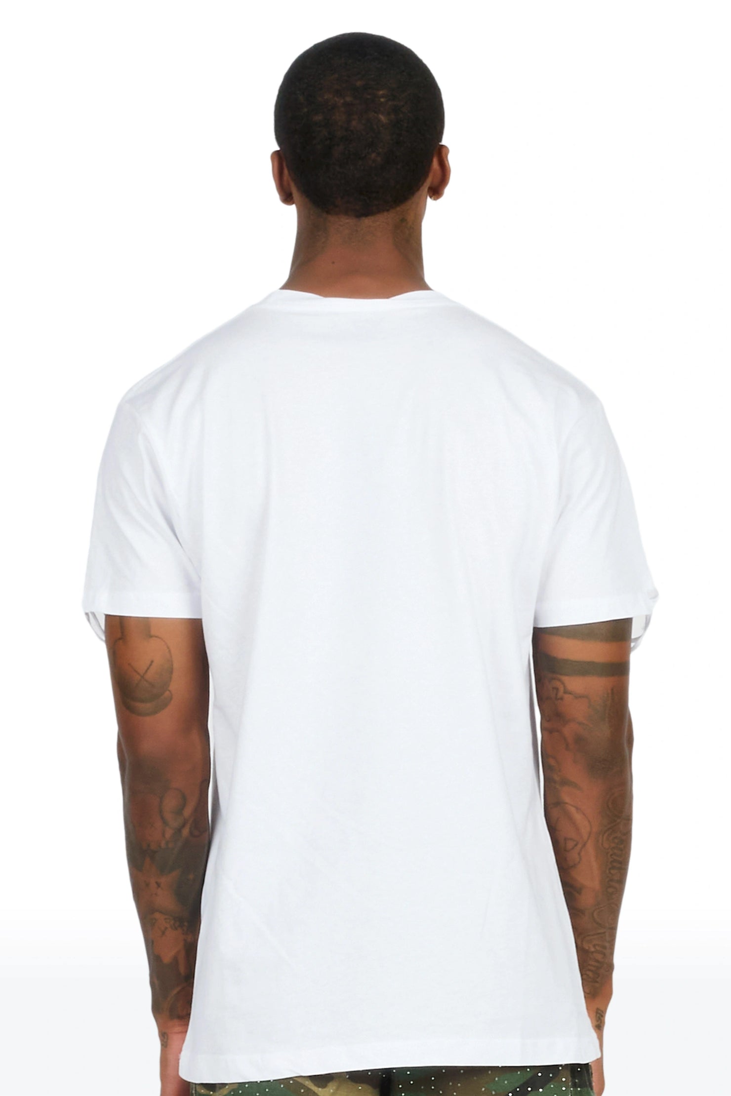 Melo White Oversized Graphic T-Shirt