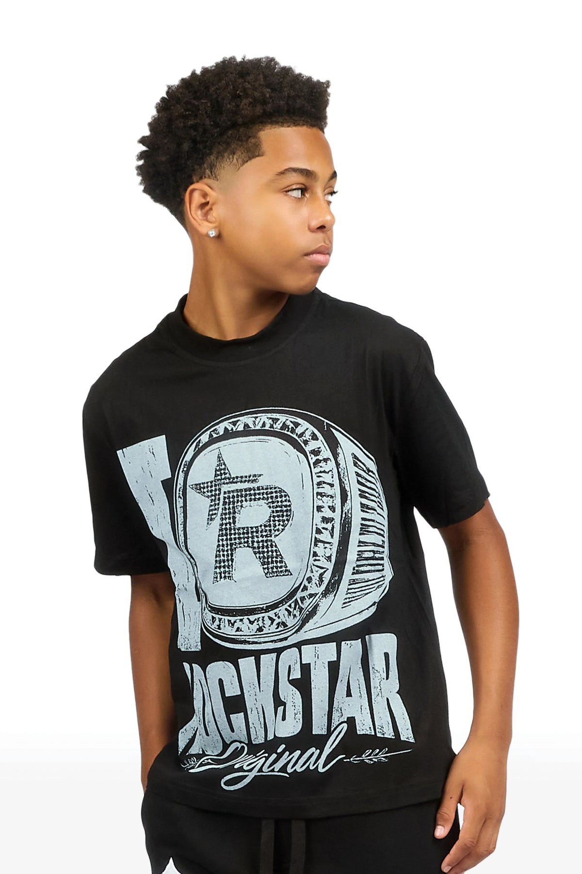 Boys Zorren Black Graphic T-Shirt