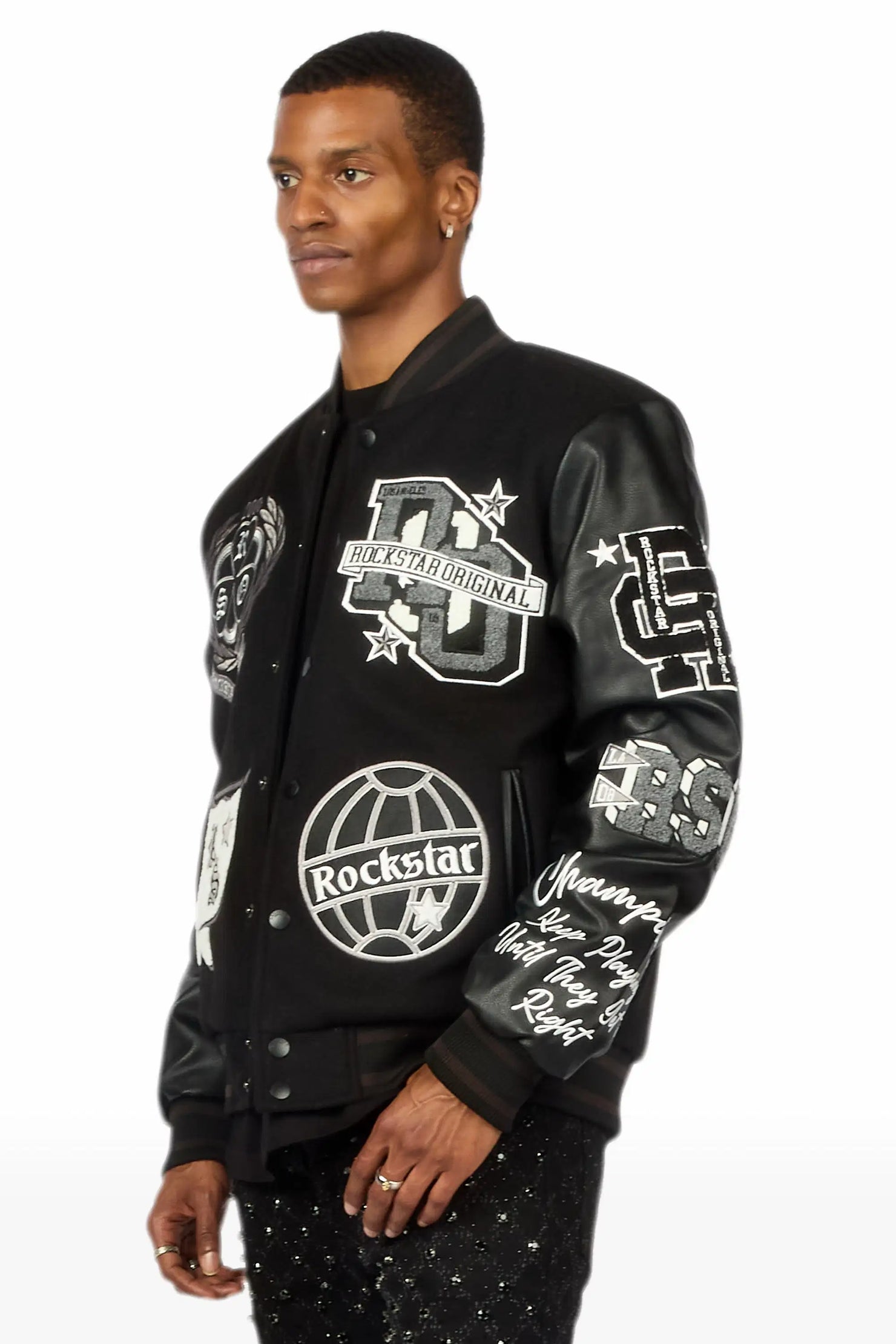 Gallant Black Varsity Jacket