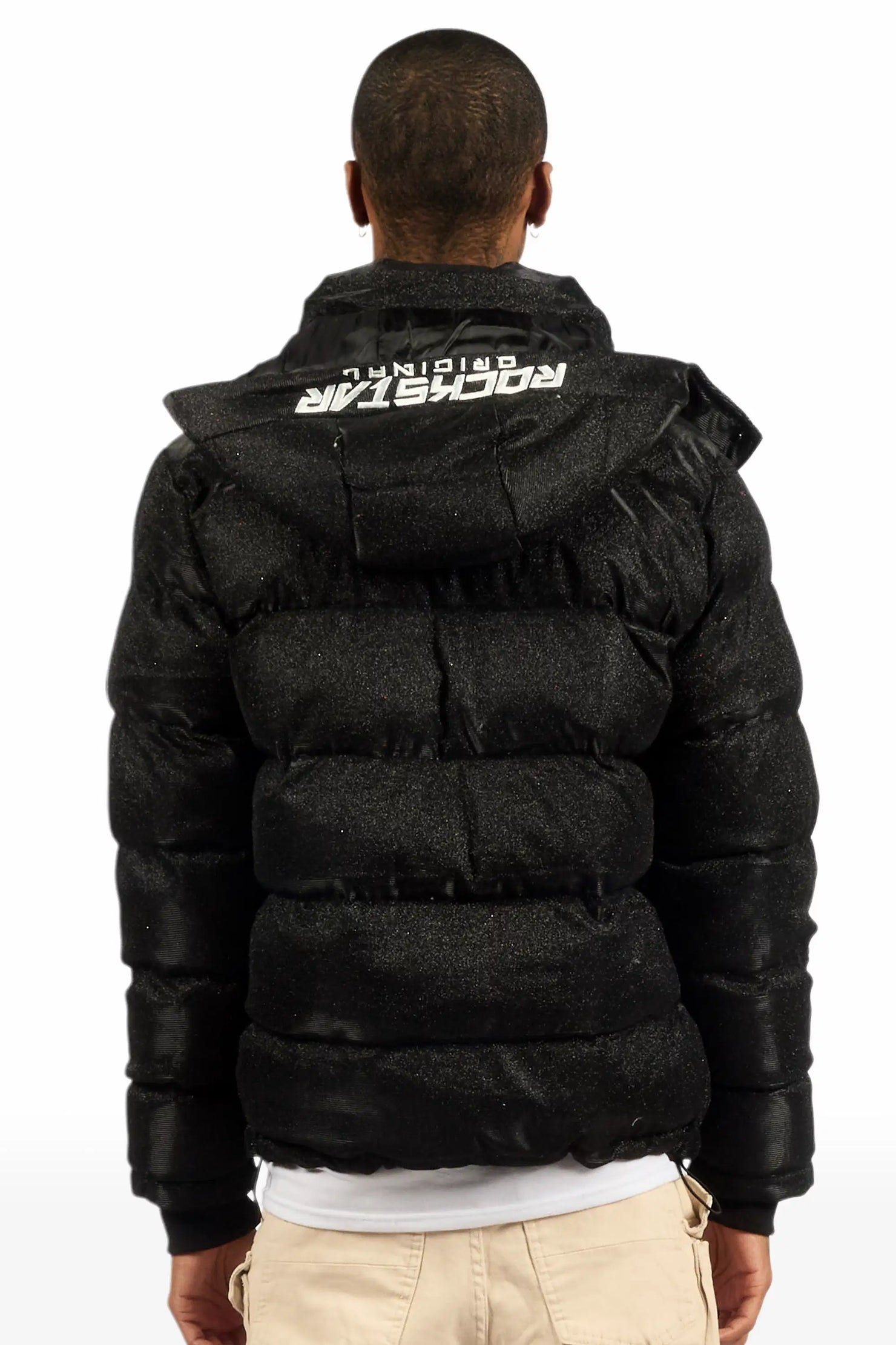Gleam Black Puffer Jacket