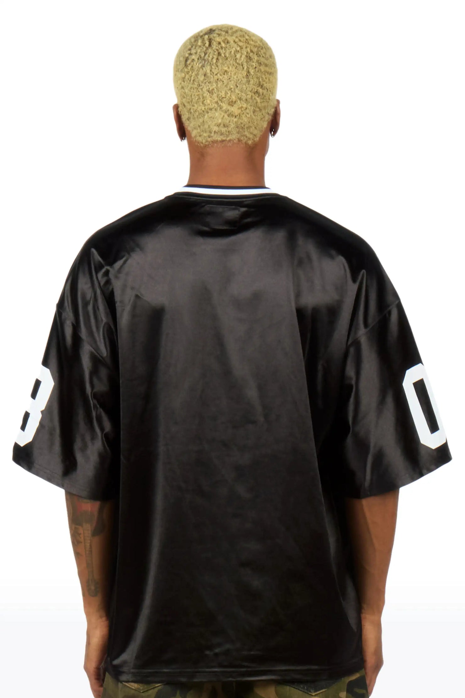 Lucido Black World Soccer Inspired Graphic Jersey
