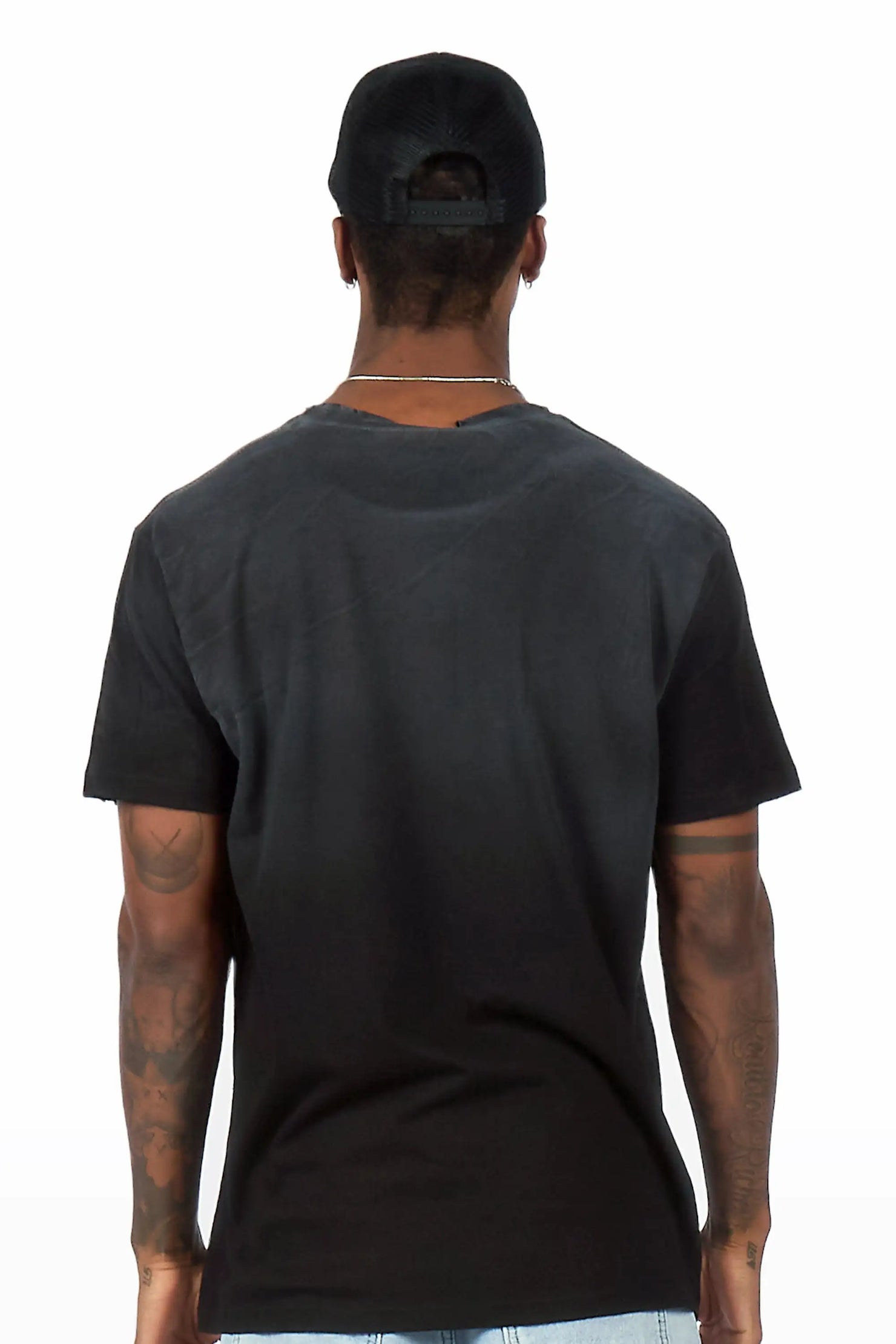 Reign Black/Black Oversized Graphic T-Shirt