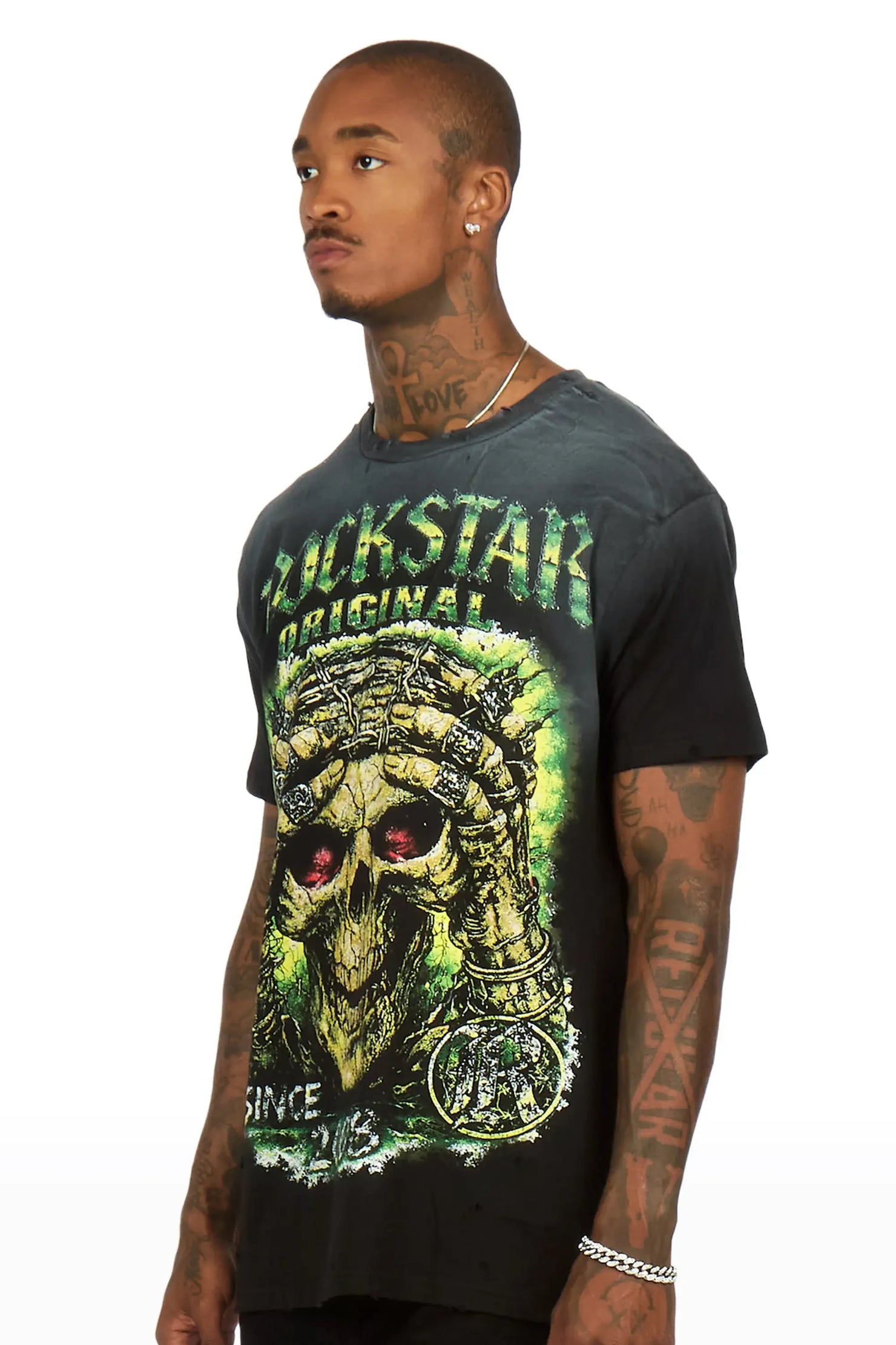 Mack Black Oversized Graphic T-Shirt