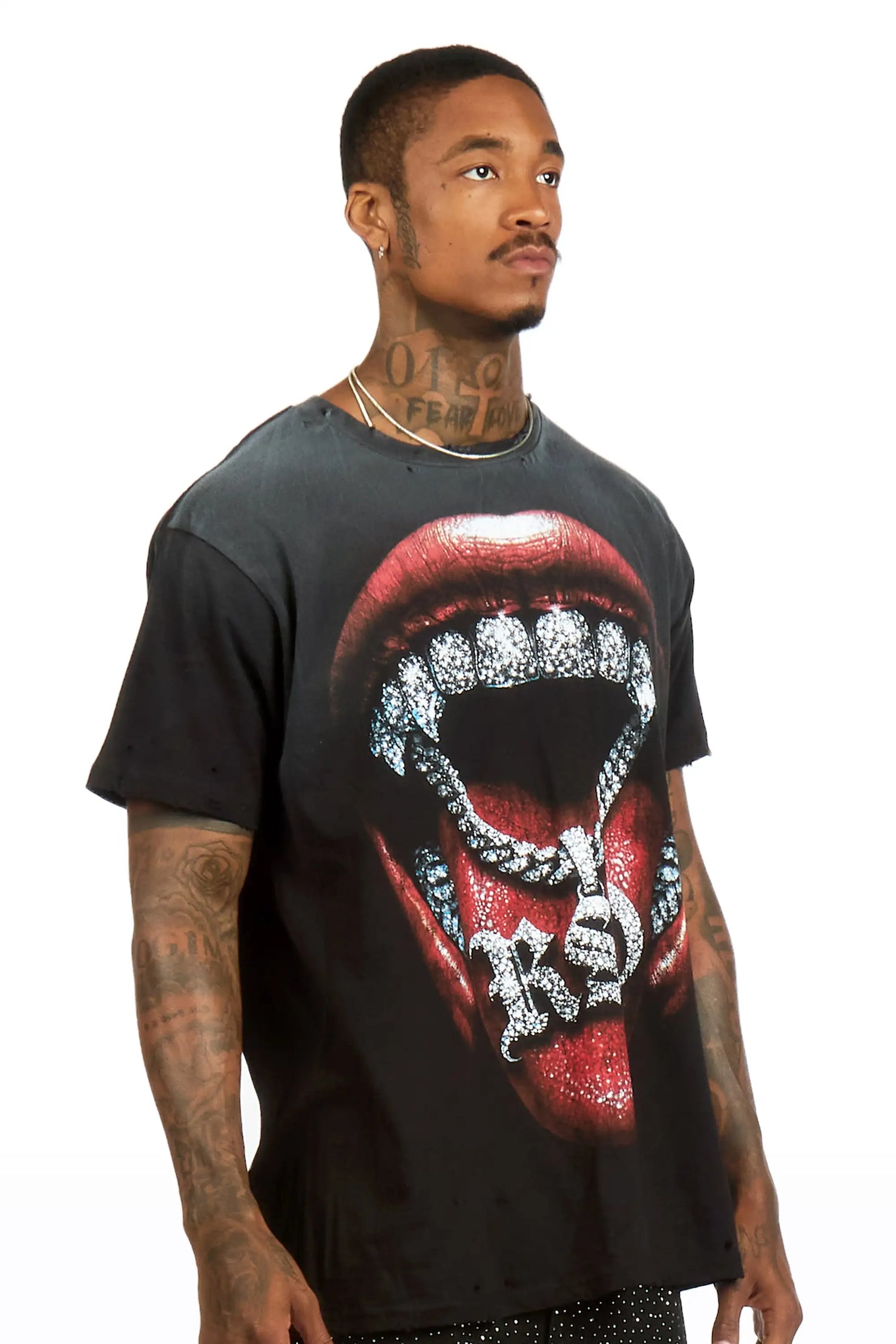 Noctis Black Oversized Graphic T-Shirt