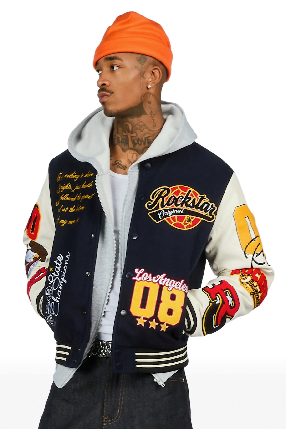 Griffith Navy Varsity Jacket