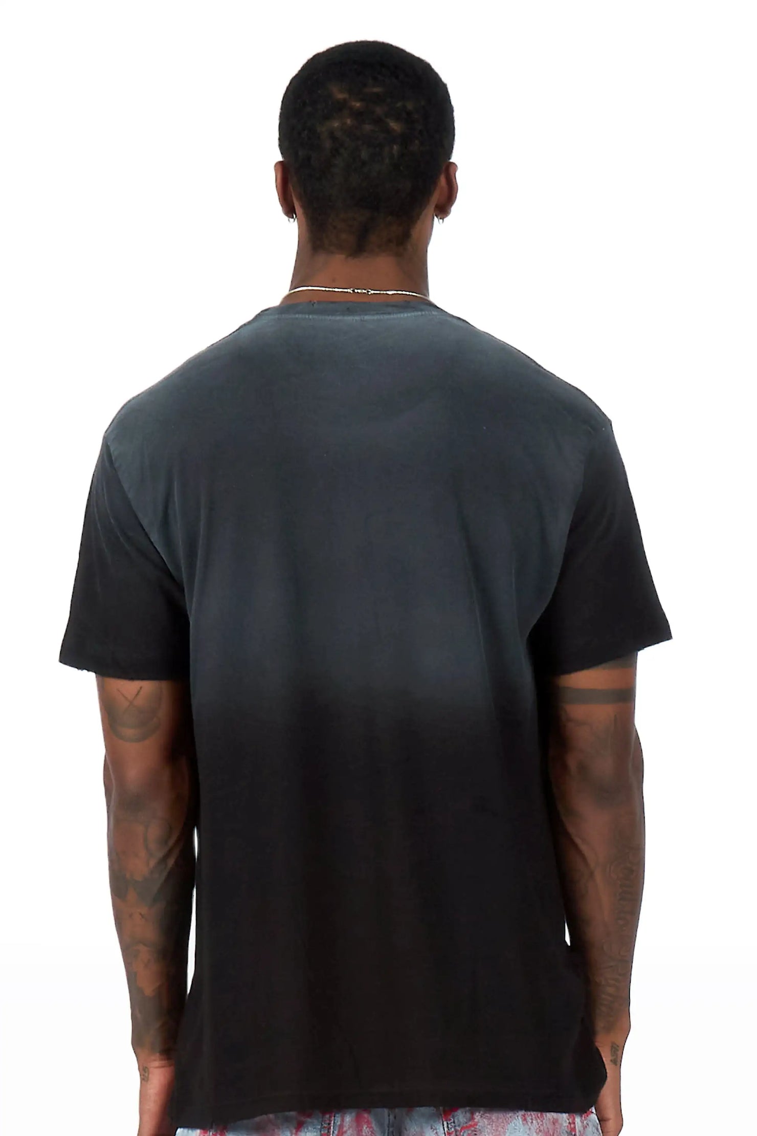 Kyren Black Oversized Graphic T-Shirt