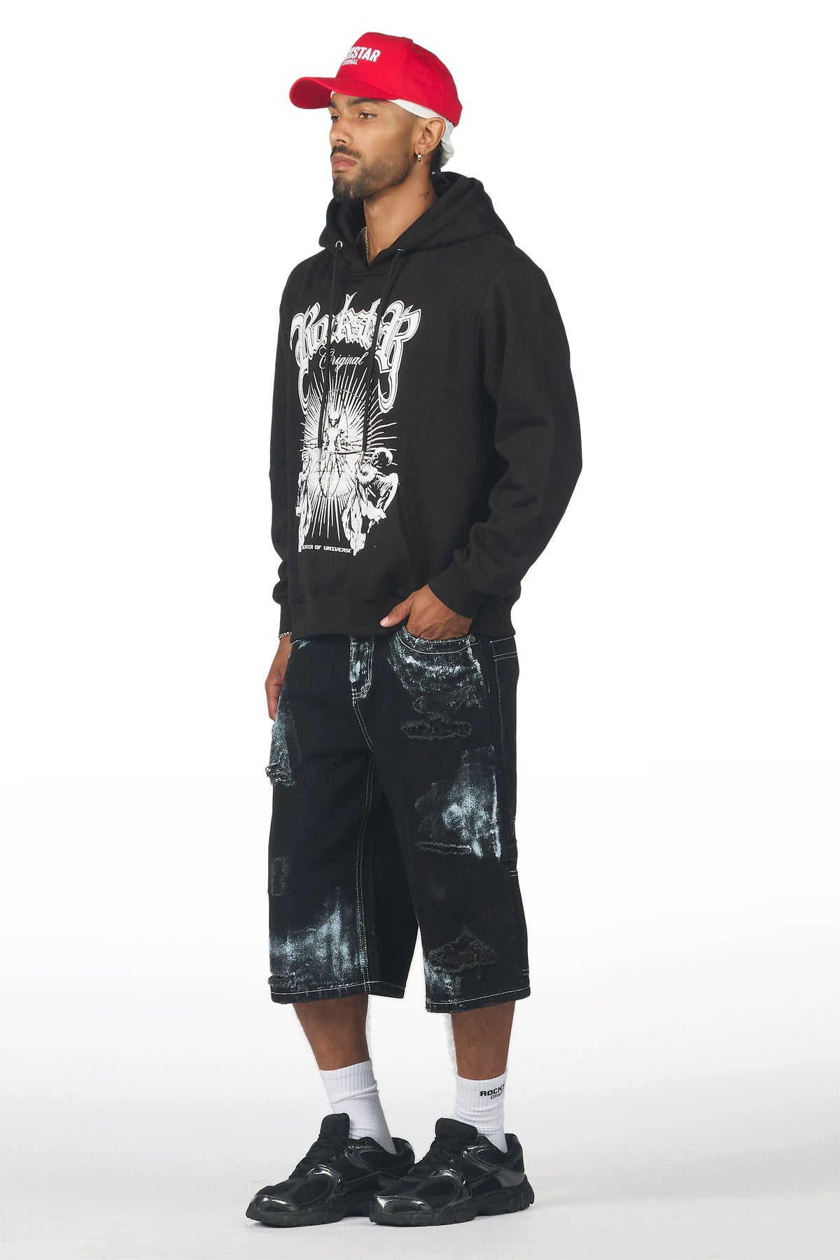 Nayse Black Denim Jort