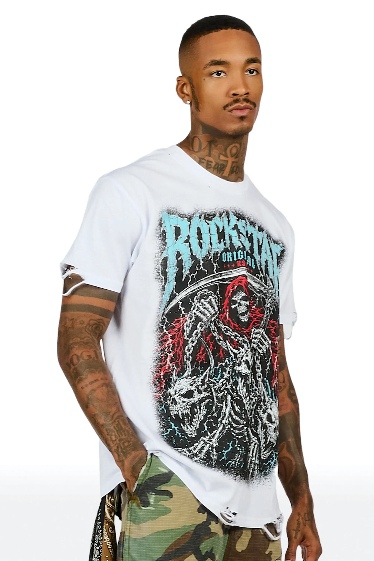 Ossuary White Oversized Graphic T-Shirt