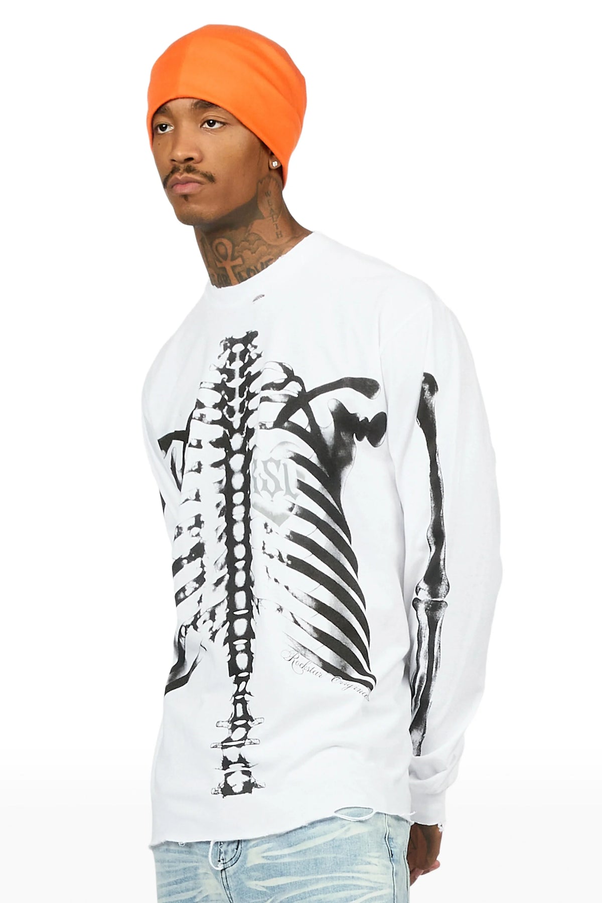 Chalice White Oversized Long Sleeve T-Shirt