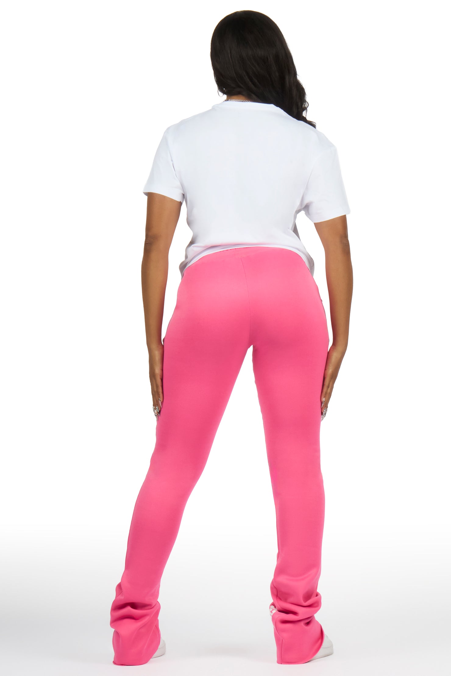 Monique White/Hot Pink T-Shirt Trackset