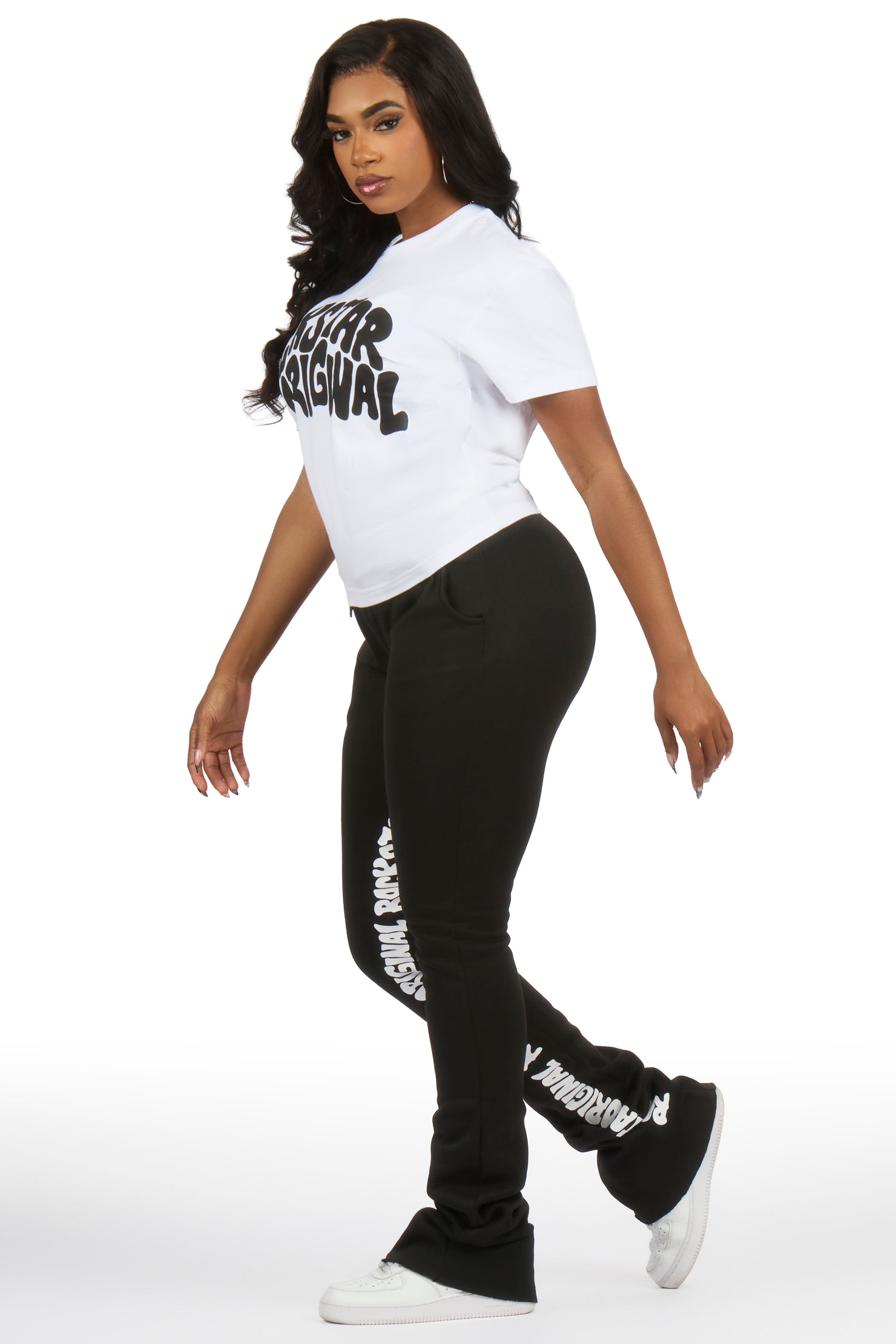 Monique White/Black T-Shirt Trackset