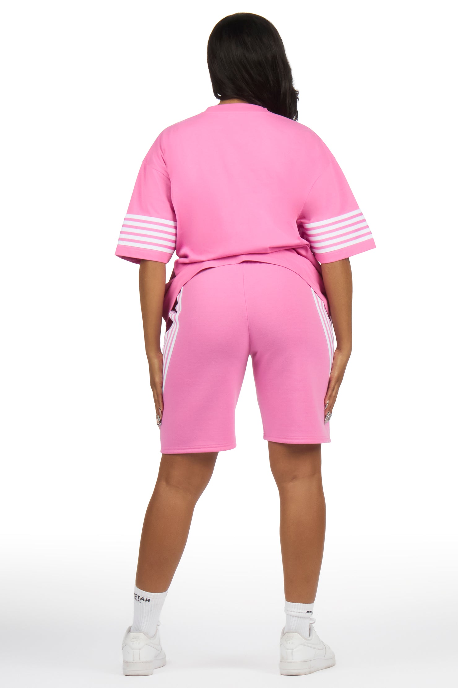 Aeriel Pink T-Shirt Short Set