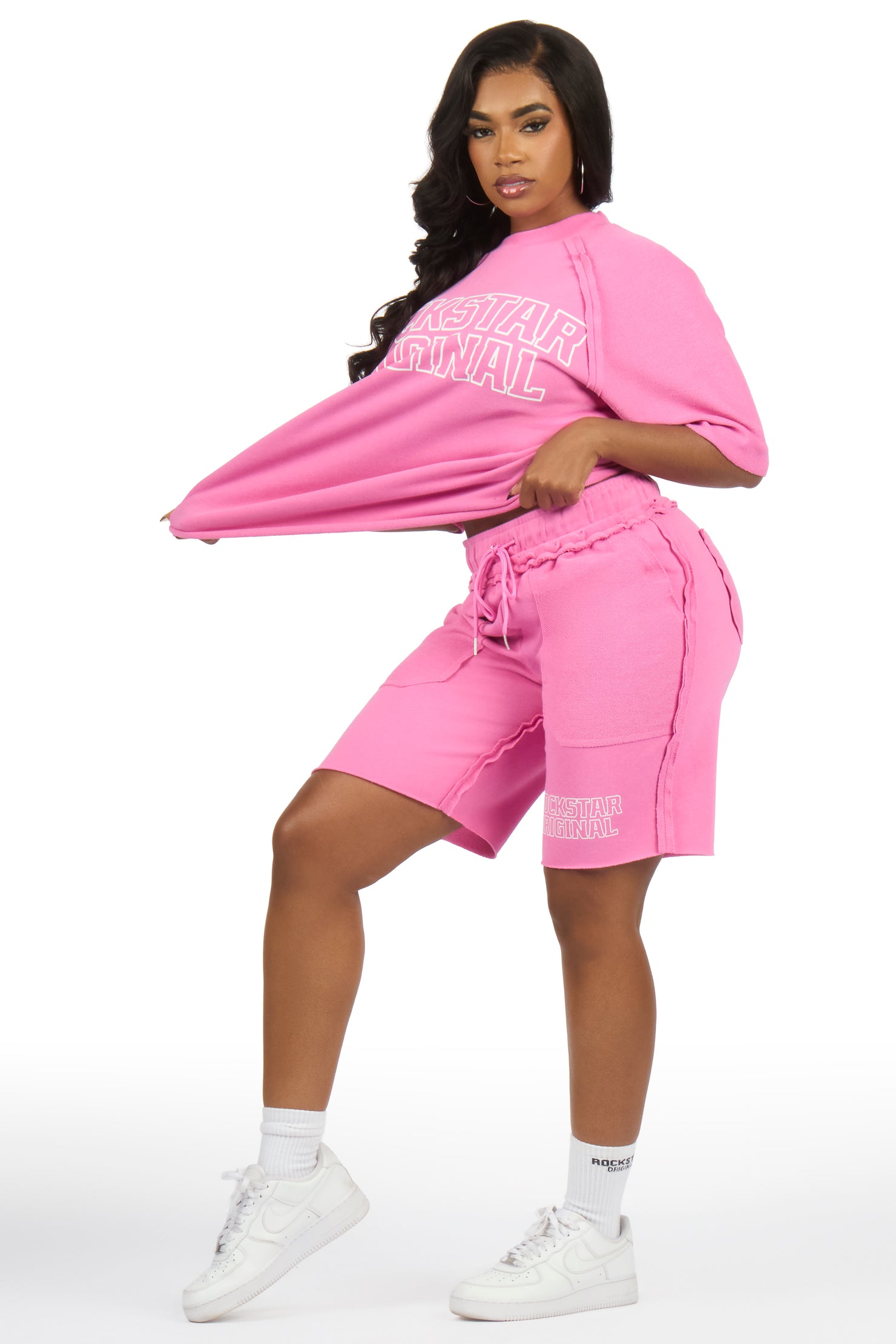 Vianney Pink T-Shirt Short Set