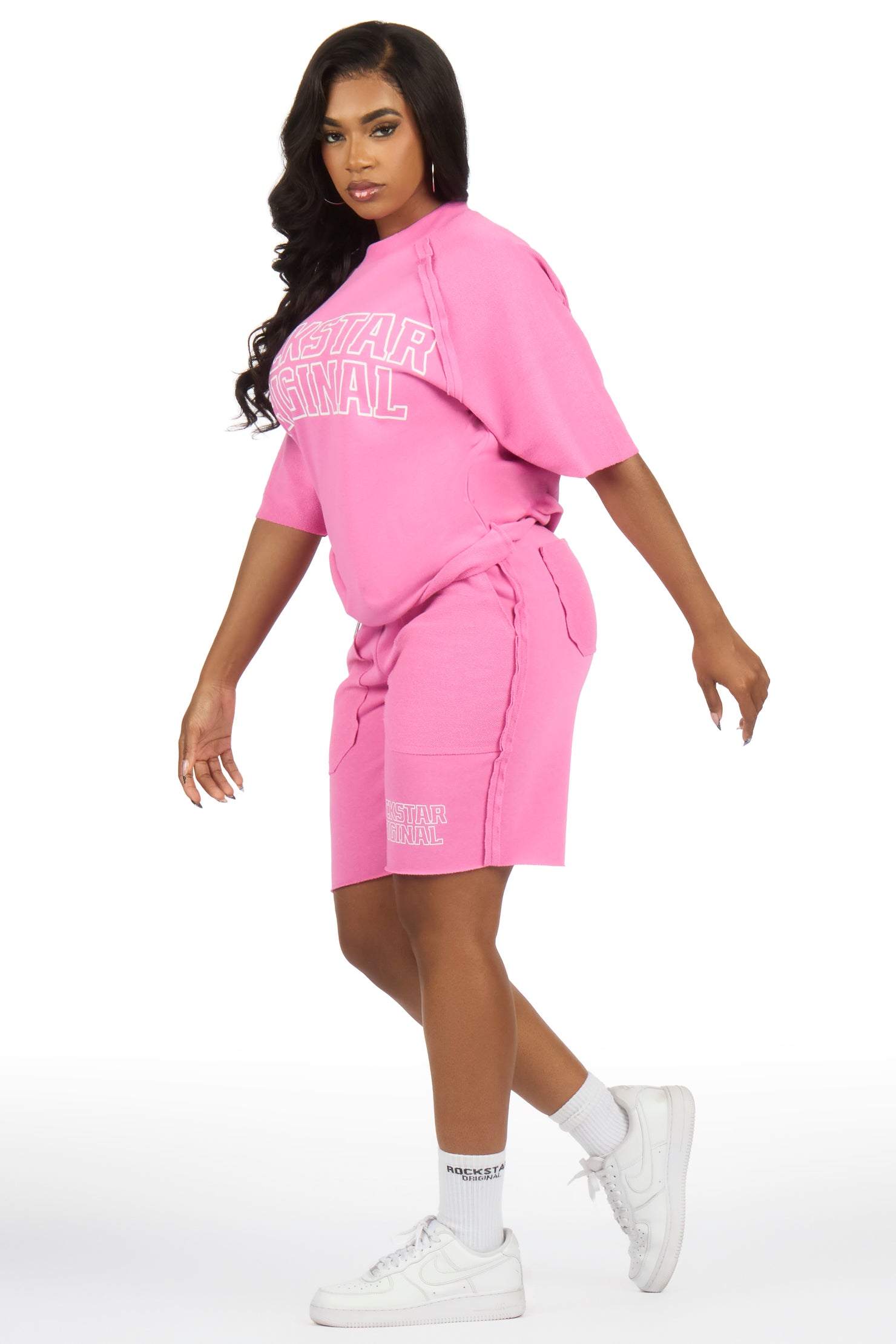 Vianney Pink T-Shirt Short Set
