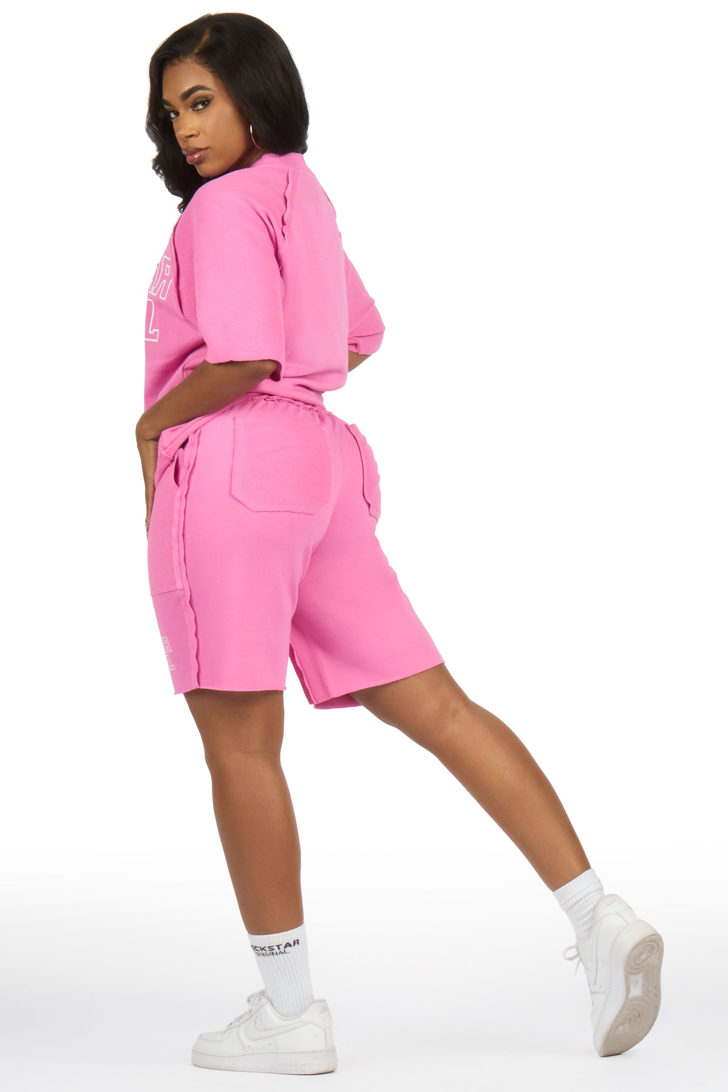 Vianney Pink T-Shirt Short Set