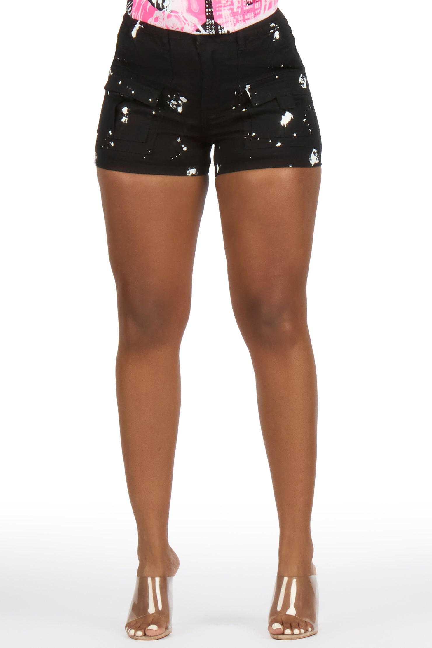 Tashunte Black Painted Short