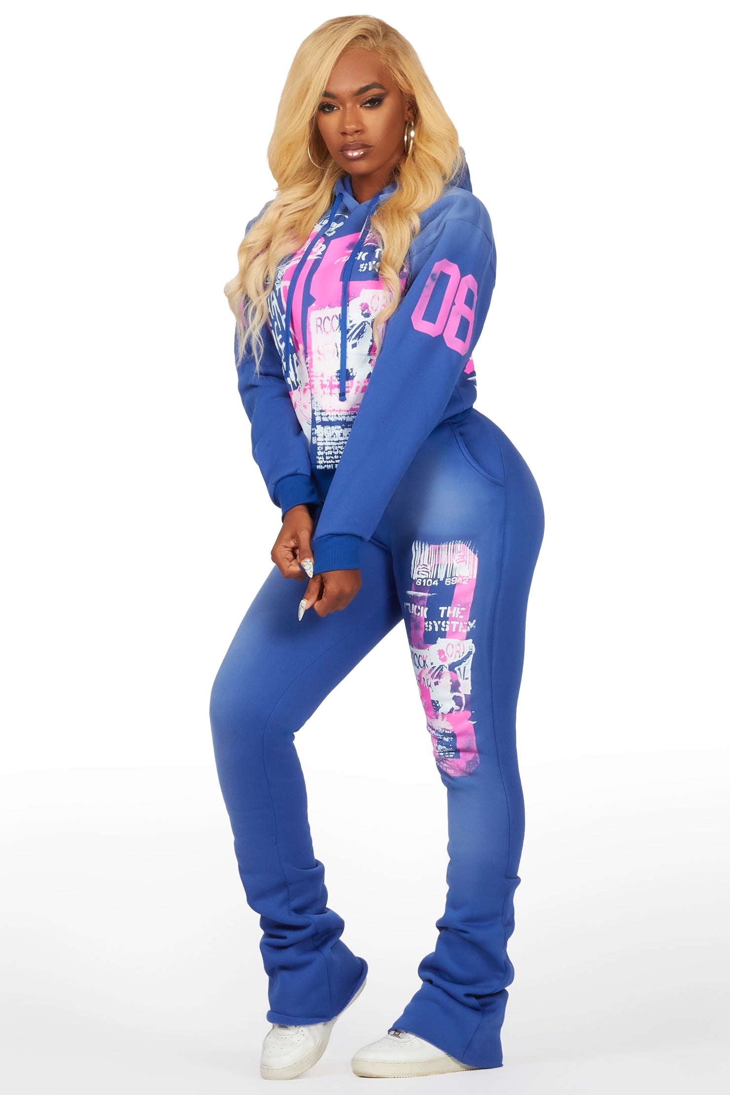 Arleasha Royal Blue Super Stacked Trackset