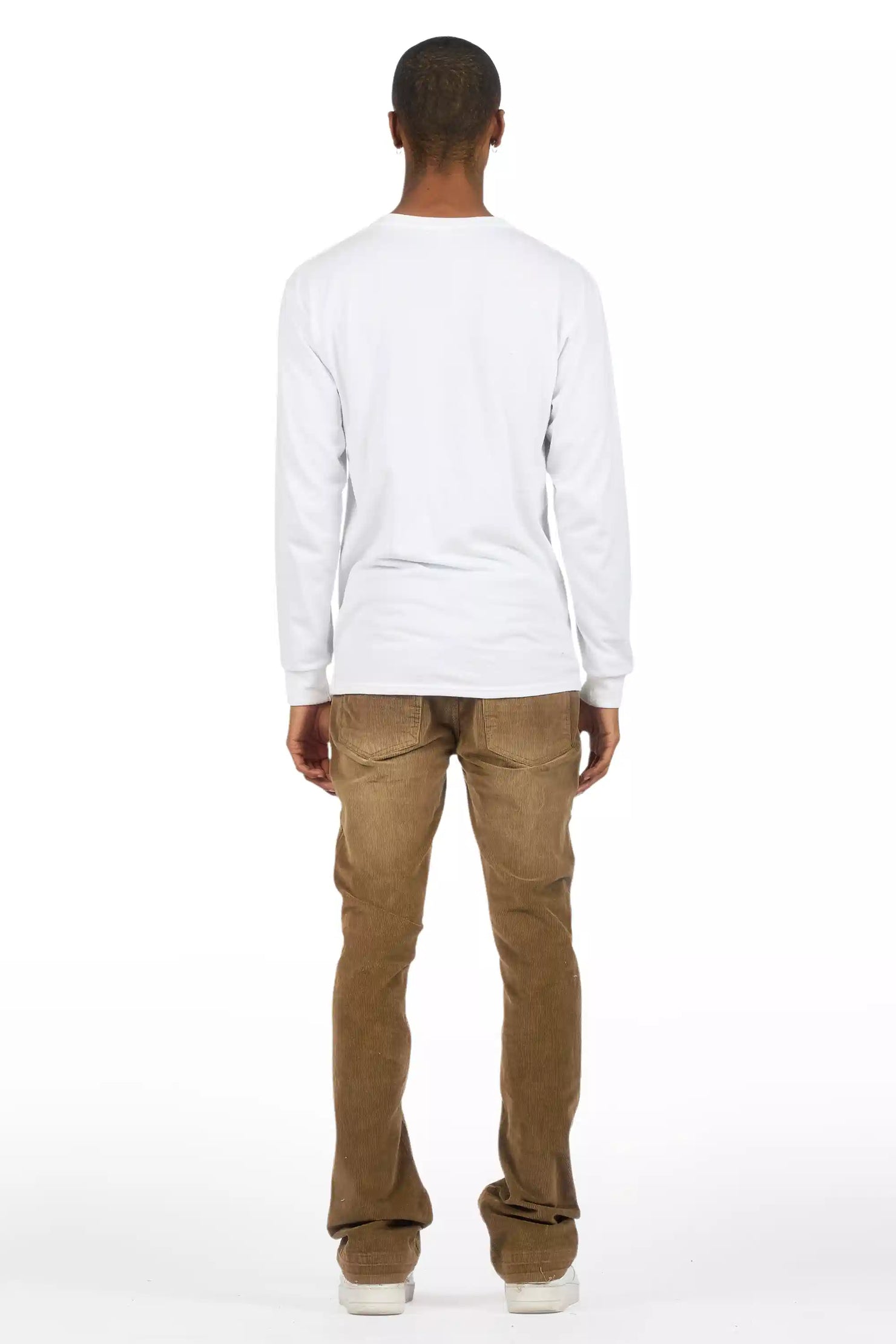 Sevyn Brown Stacked Flare Corduroy Pant