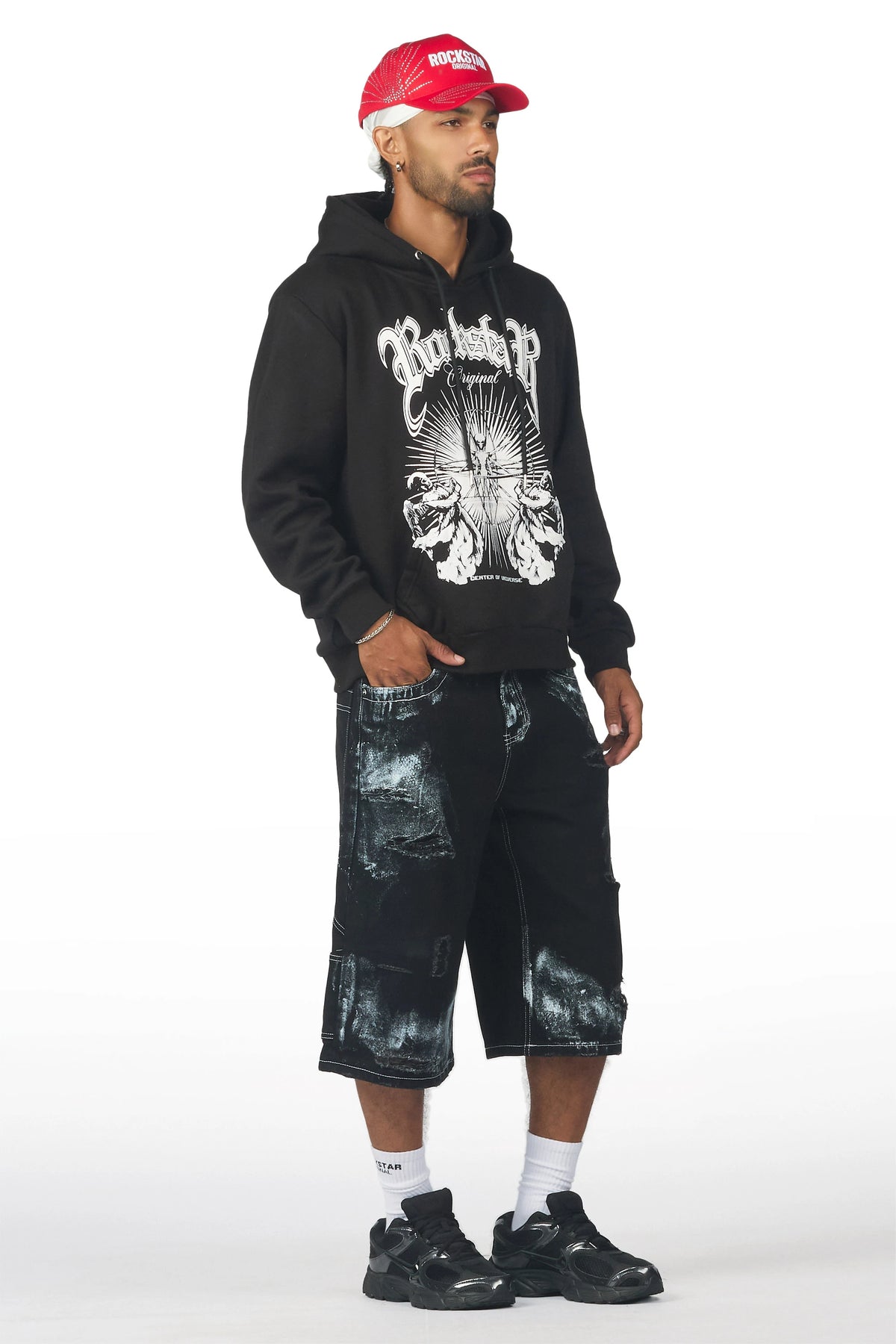 Nayse Black Denim Jort
