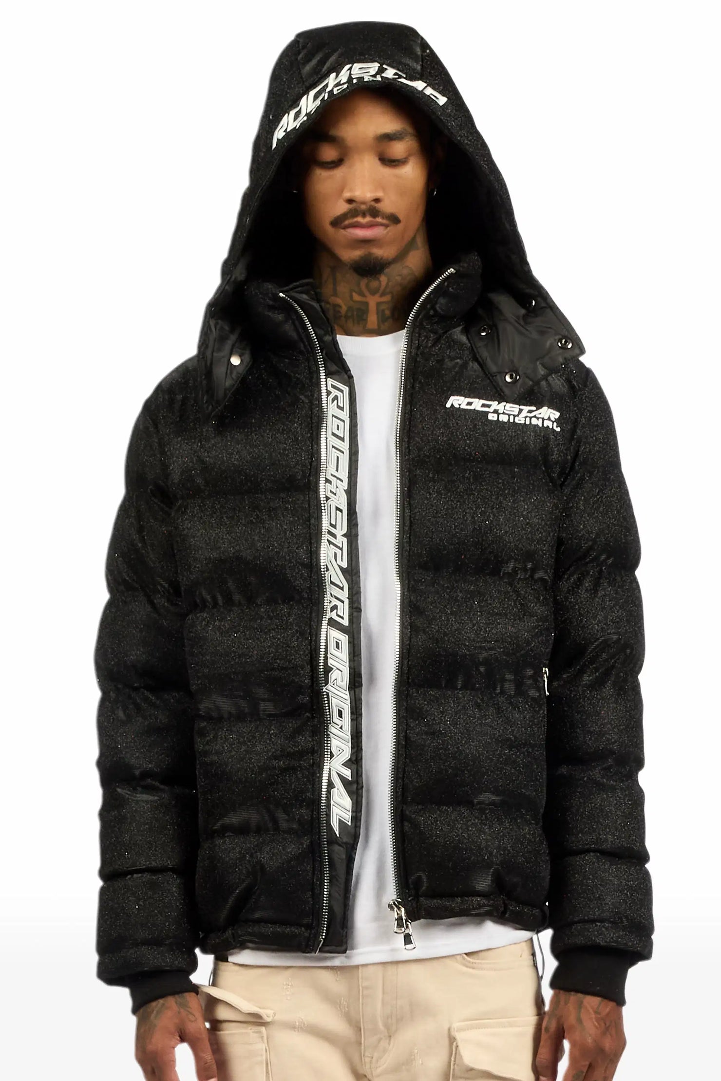 Gleam Black Puffer Jacket