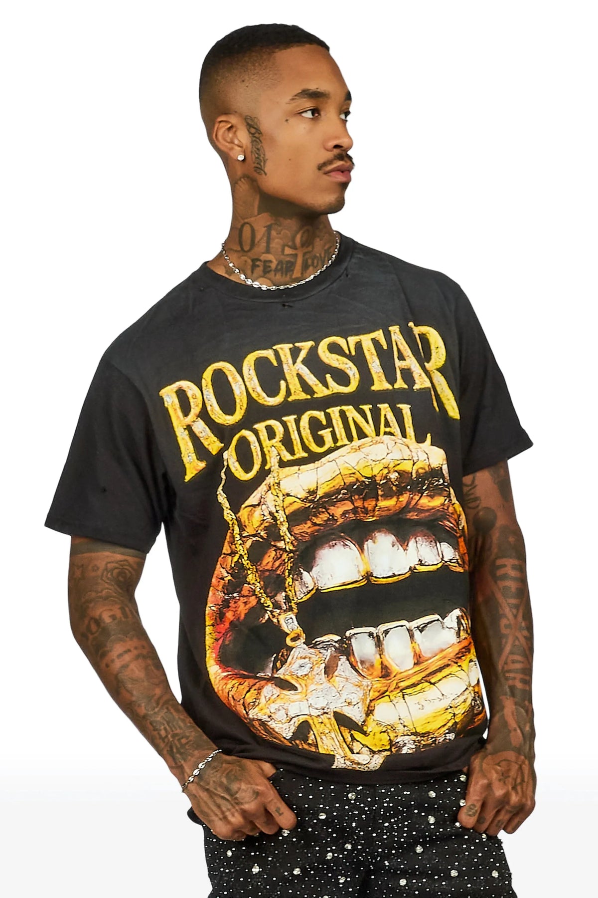 Bernal Black Oversized Graphic T-Shirt