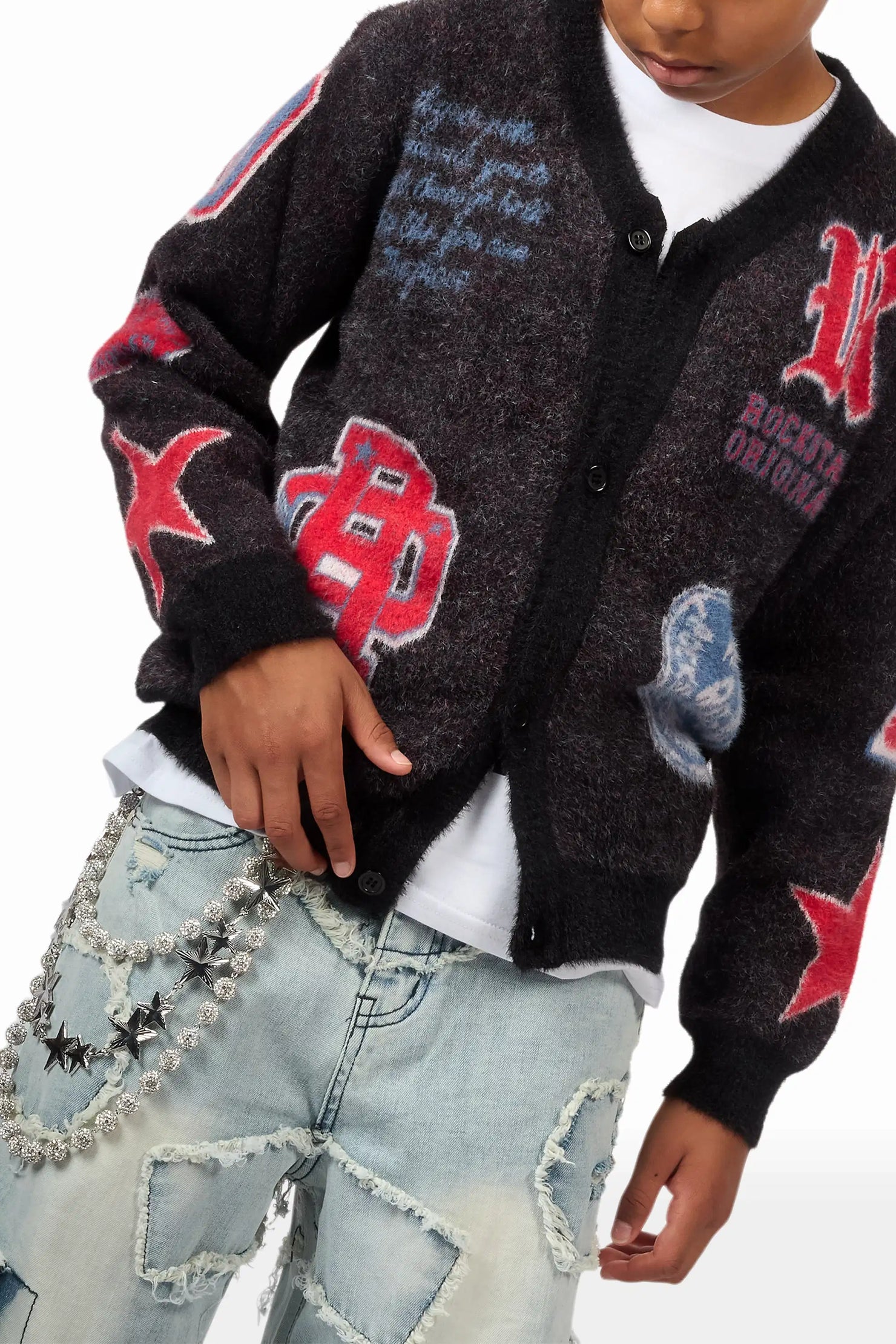Boys Jacomus Blue Baggy Fit Jean