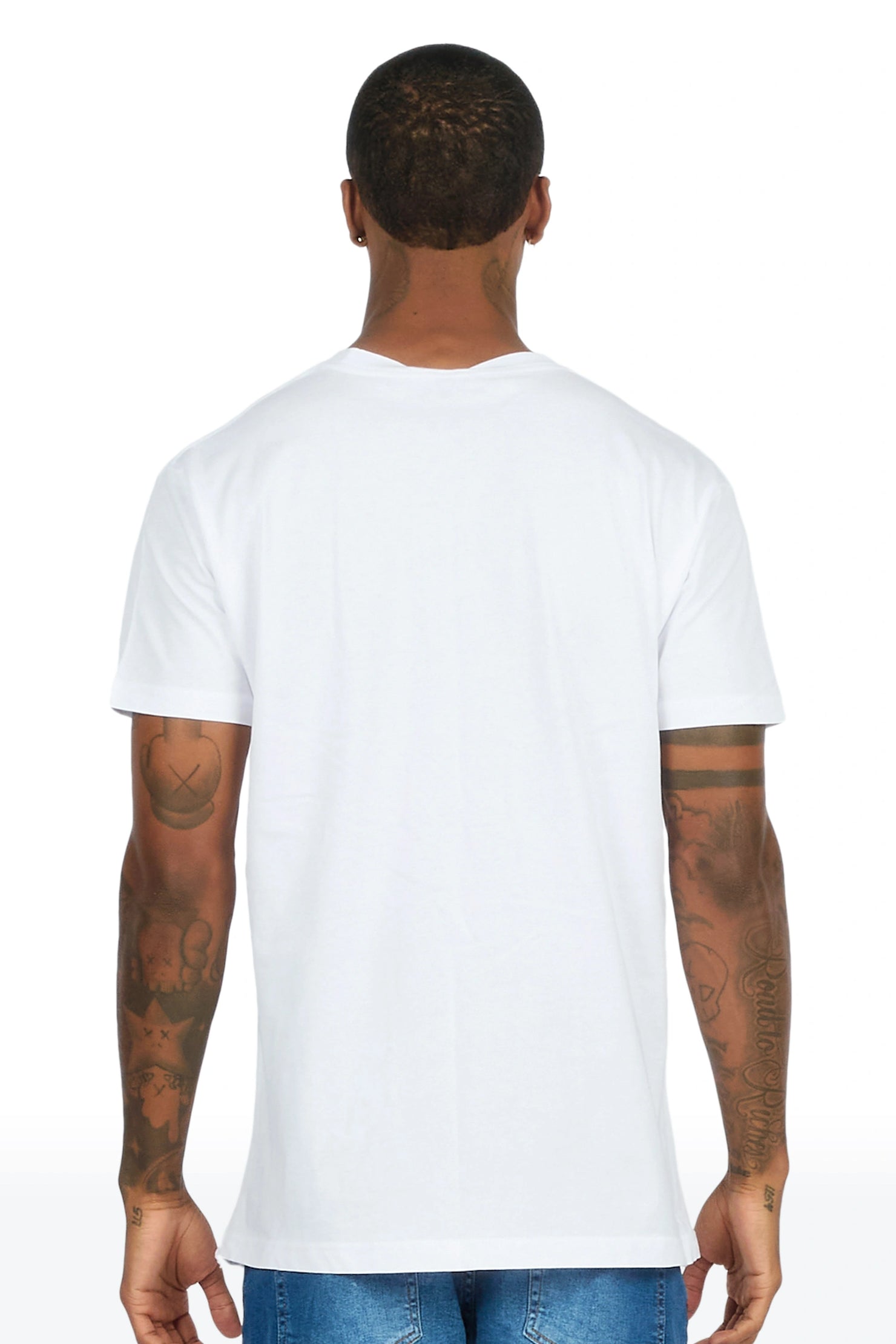 Marshell White Oversized Graphic T-Shirt