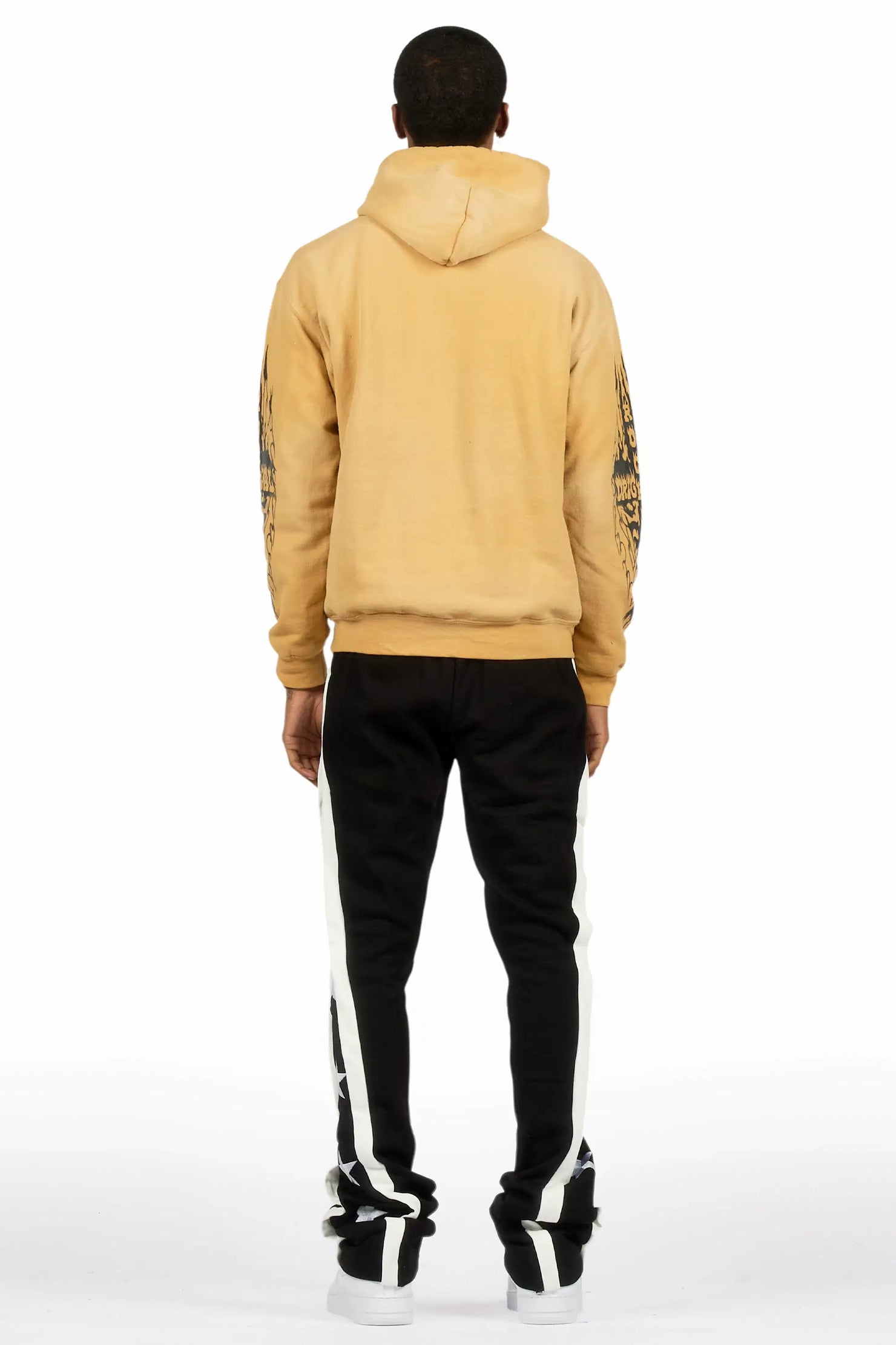 Arkady Black Stacked Flare Pant