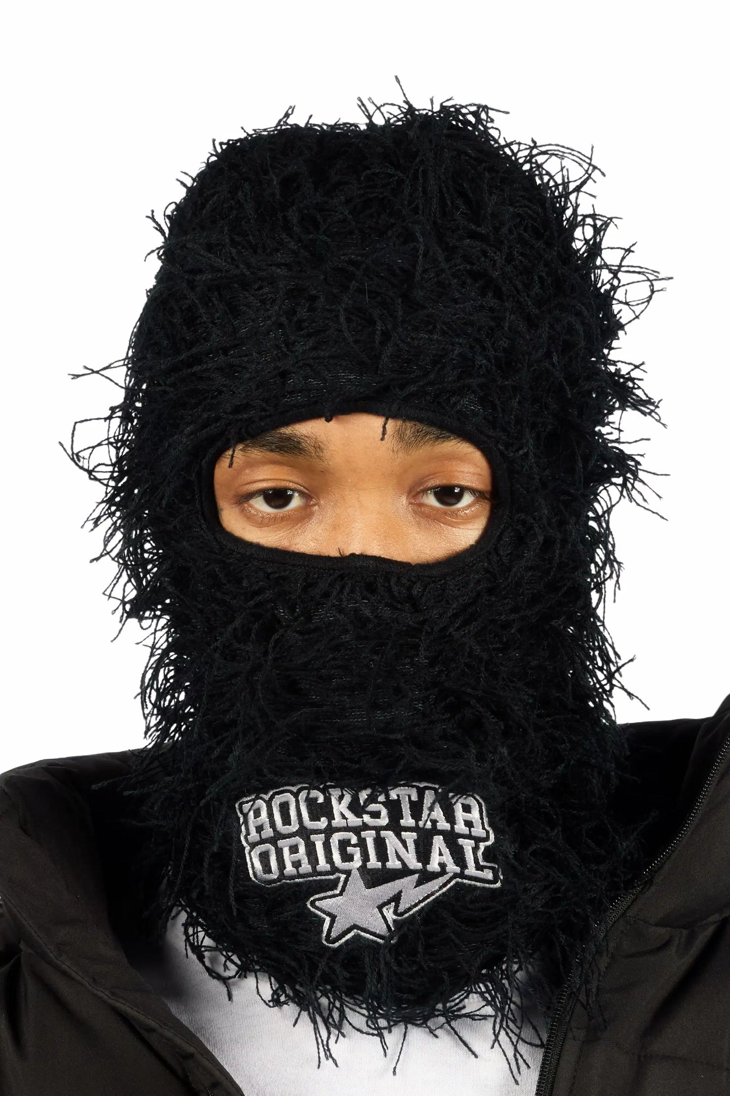 Otto 2.0 Black Fuzzy Ski Mask