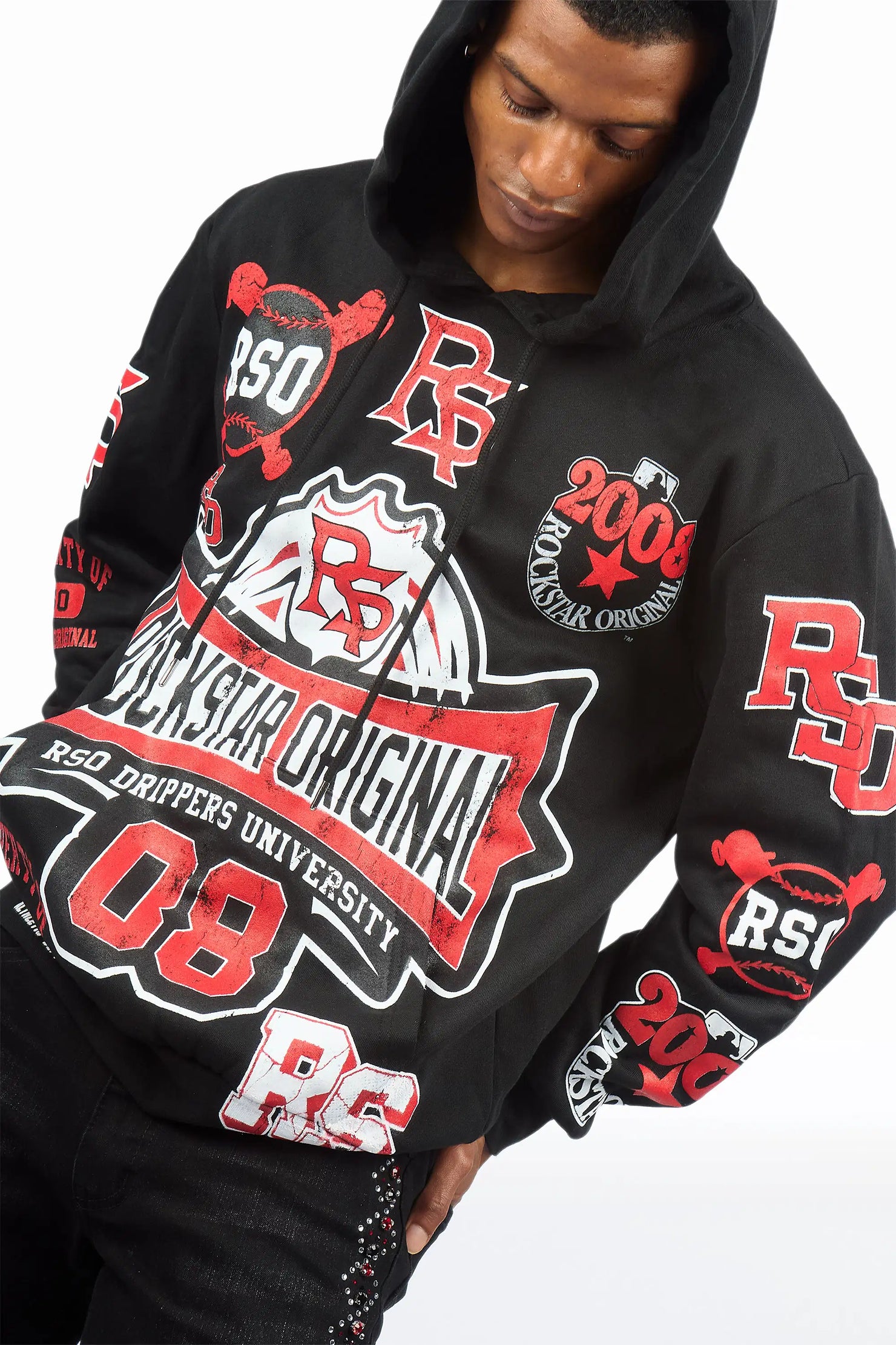Mavrix Black Graphic Hoodie