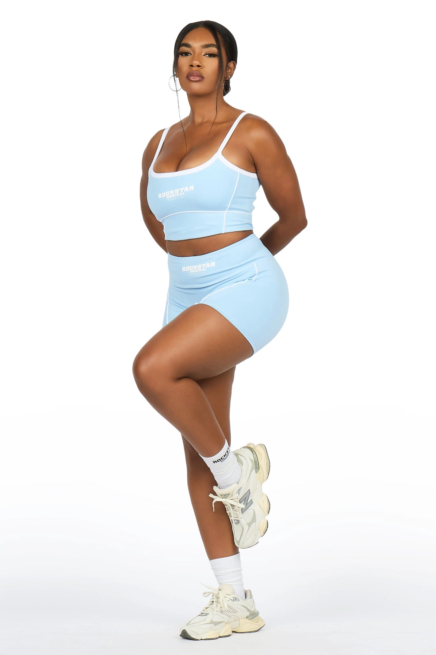 Lamiria Blue Active Bike Short Set