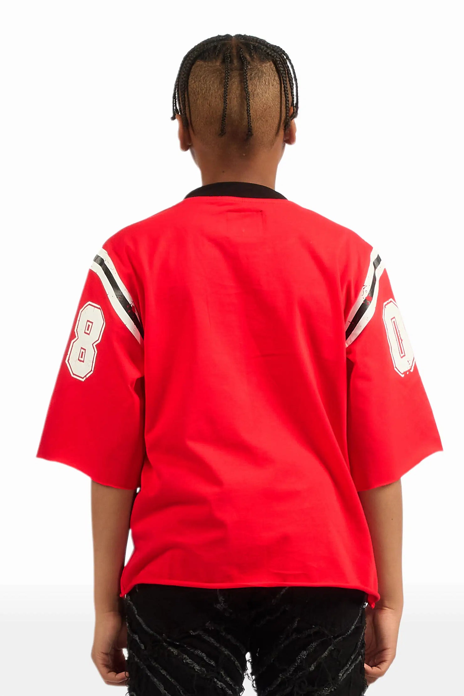 Boys Jaren Red Jersey Tee
