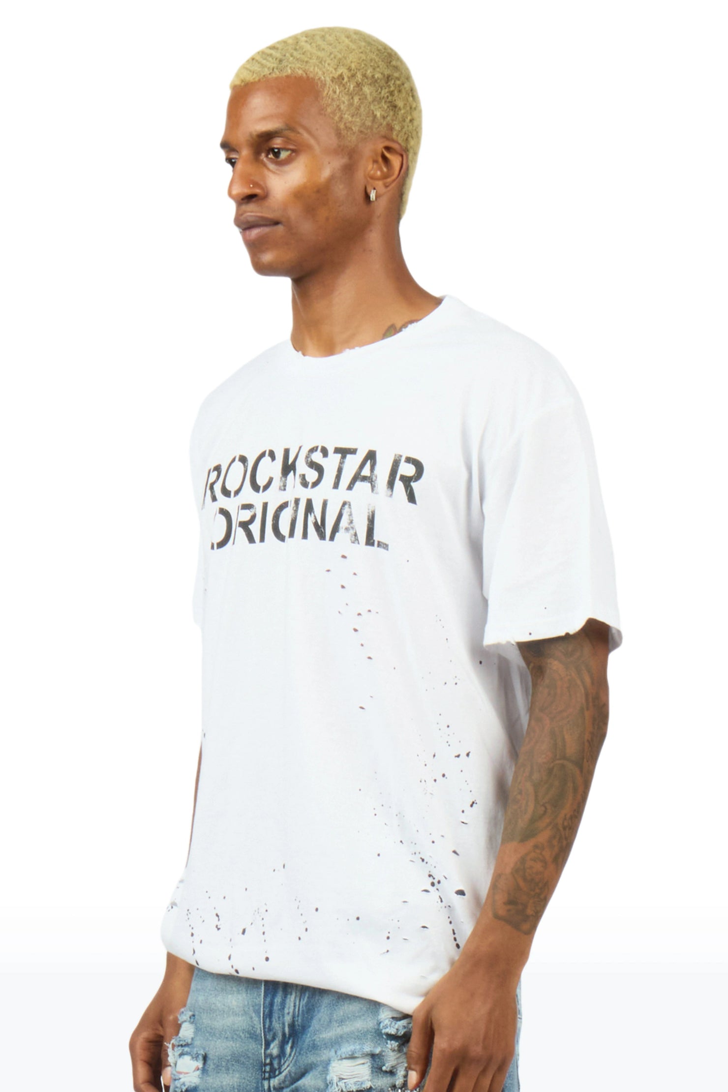 Reign White Oversized Graphic T-Shirt