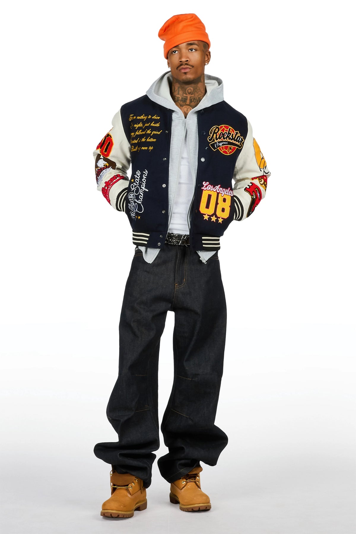 Griffith Navy Varsity Jacket