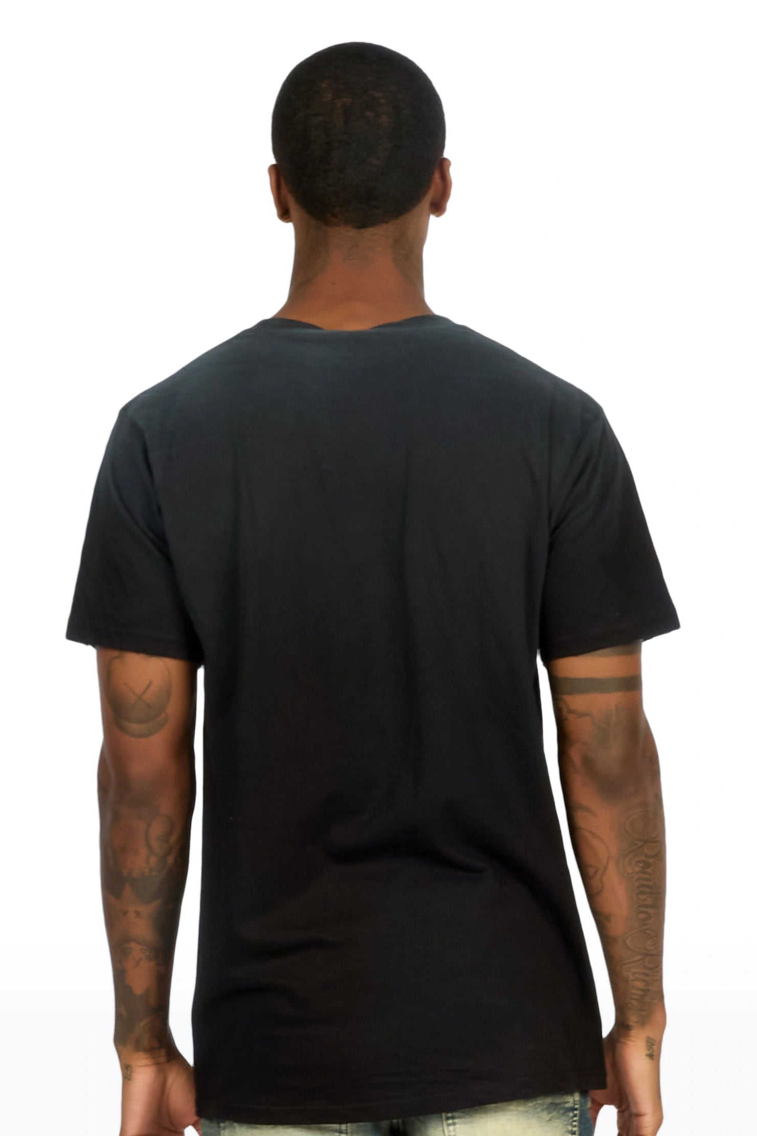 Montae Black Oversized Graphic T-Shirt