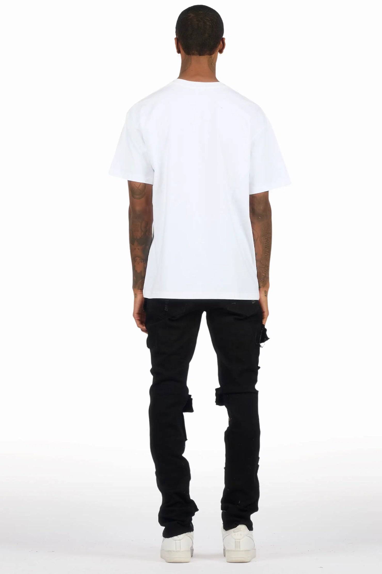 Orien Jet Black Painter Skinny Fit Jean