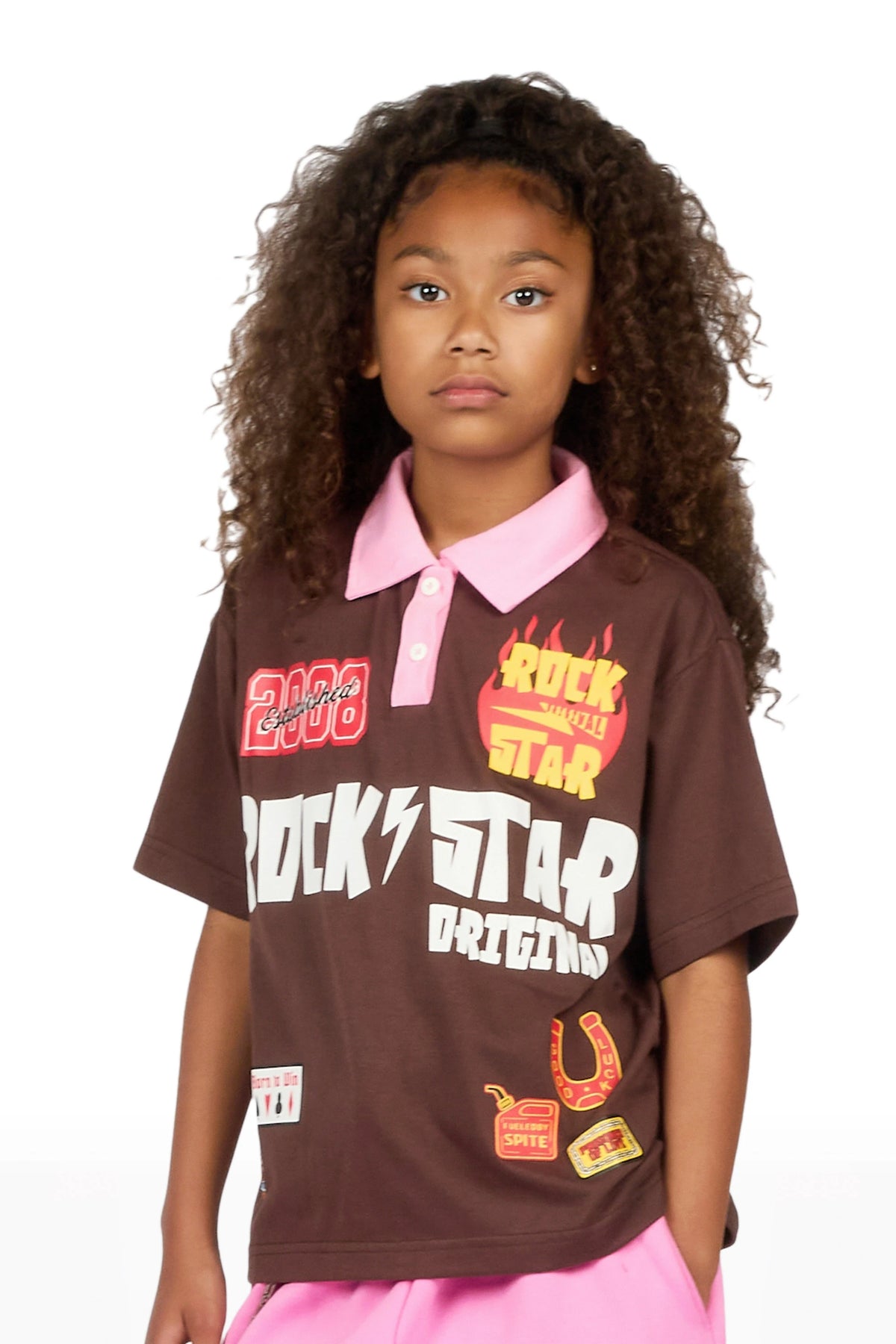 Girls Jimy Brown Polo