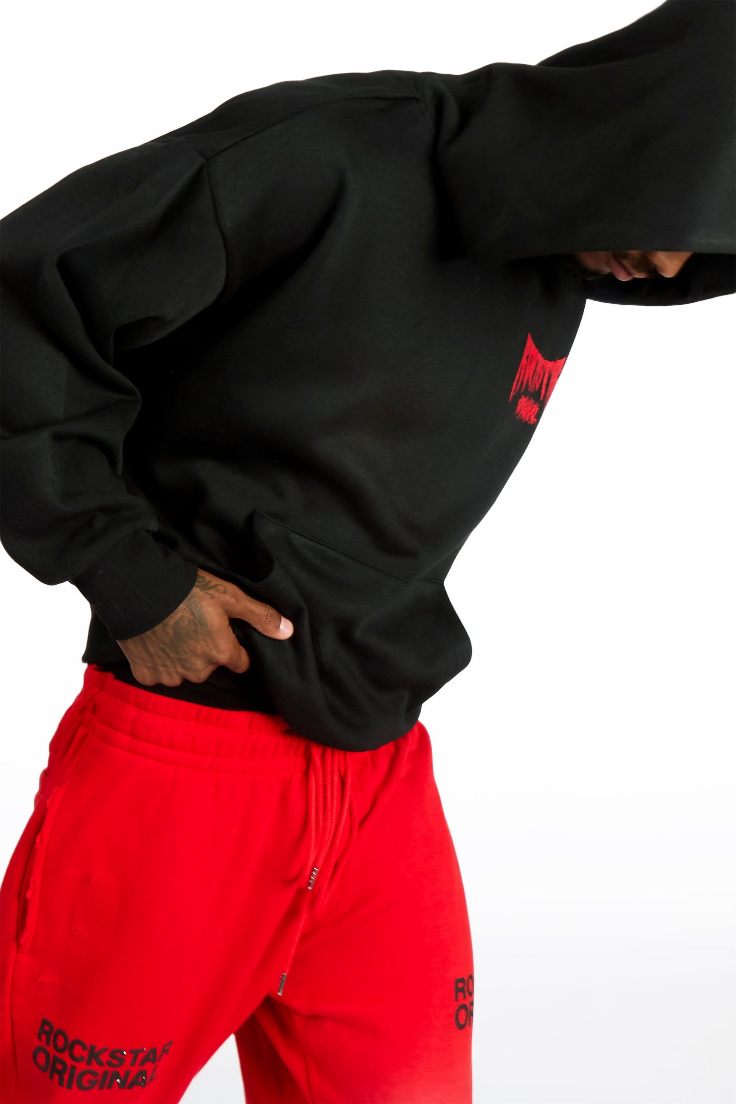 Twinkle Black/Red Graphic Hoodie