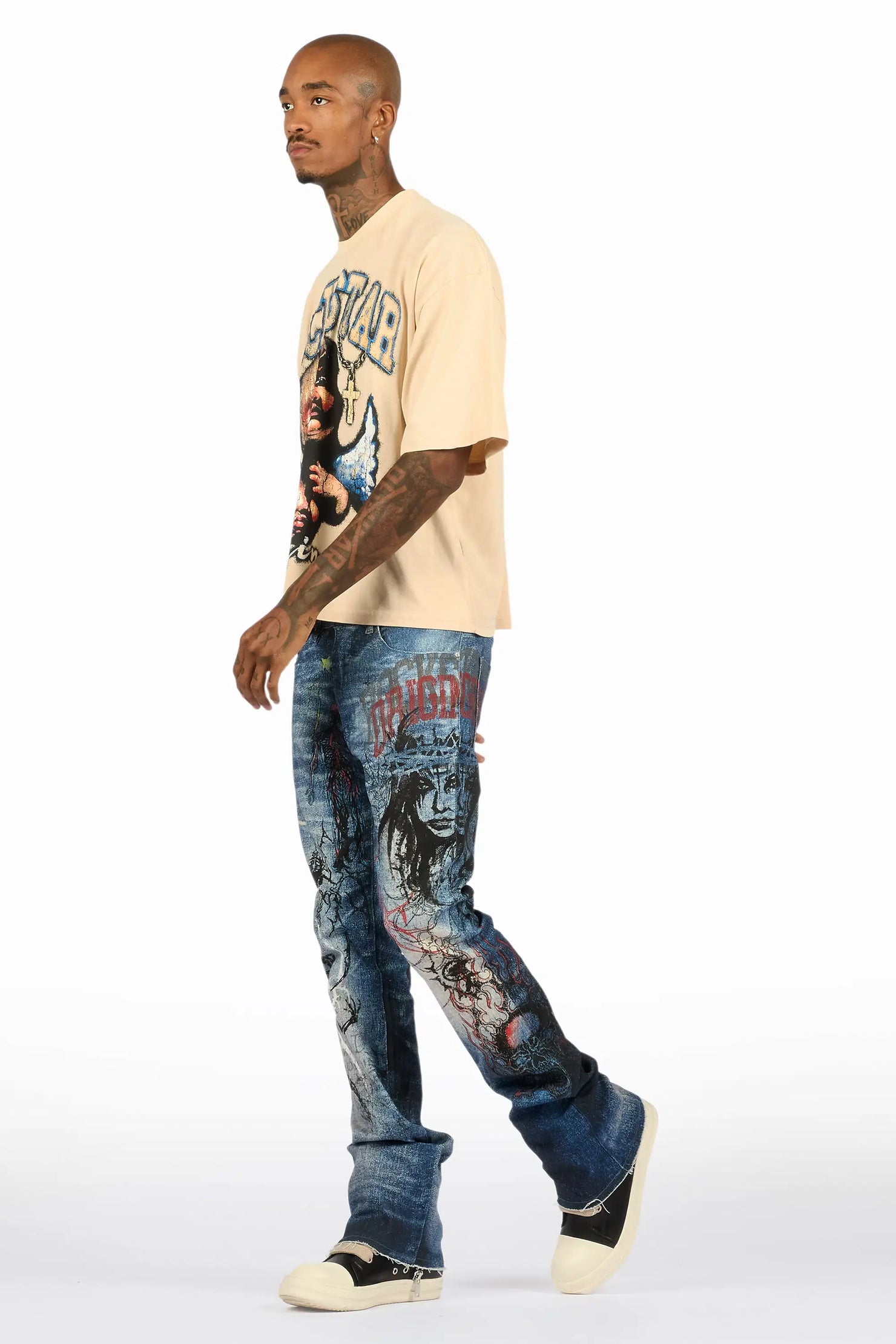 Blaytex Blue Stacked Flare Jean